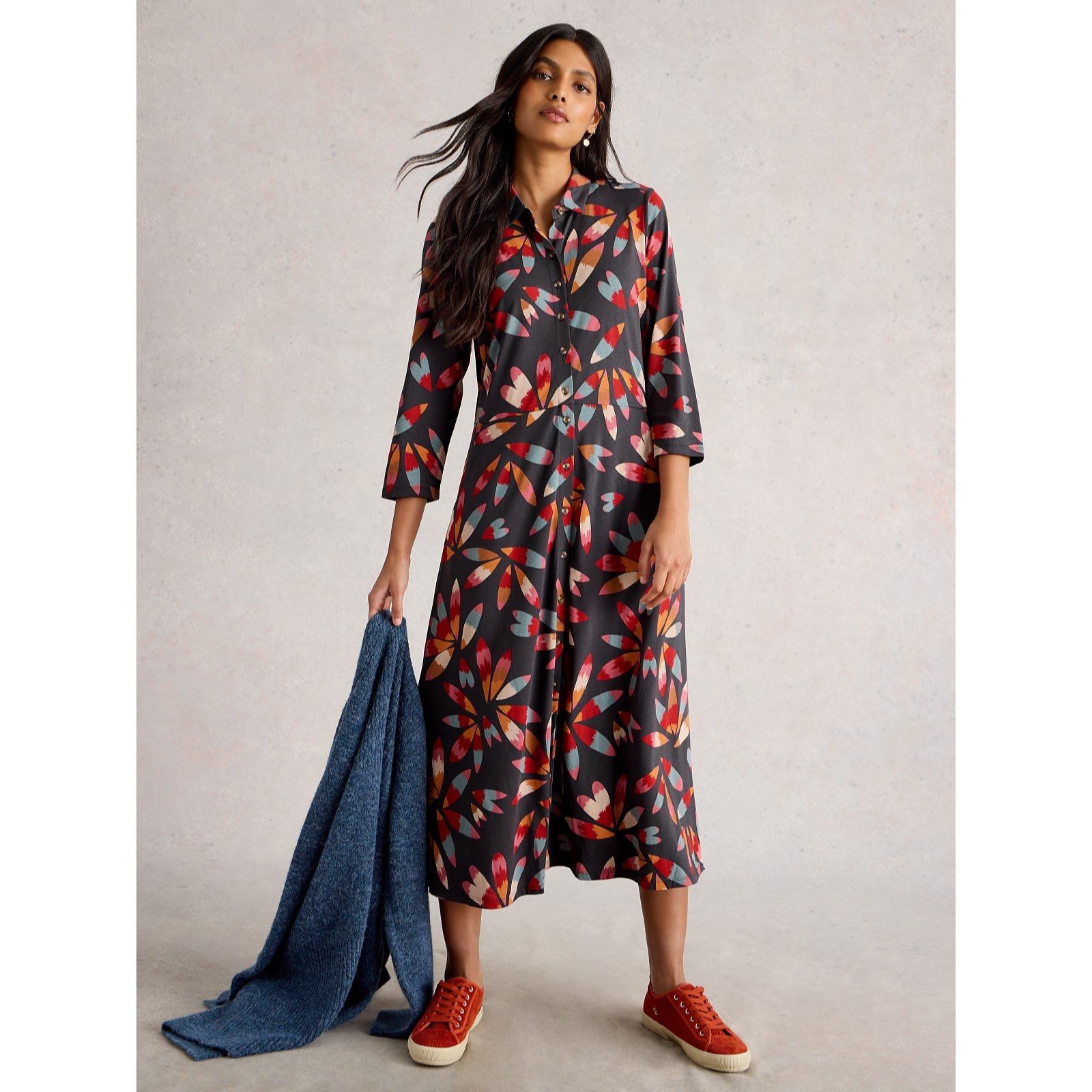 White Stuff Rua Jersey Shirt Dress