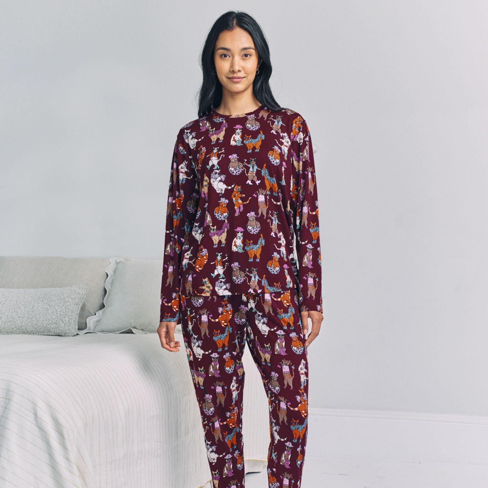 Chelsea Peers Jersey Crew Neck Pyjamas