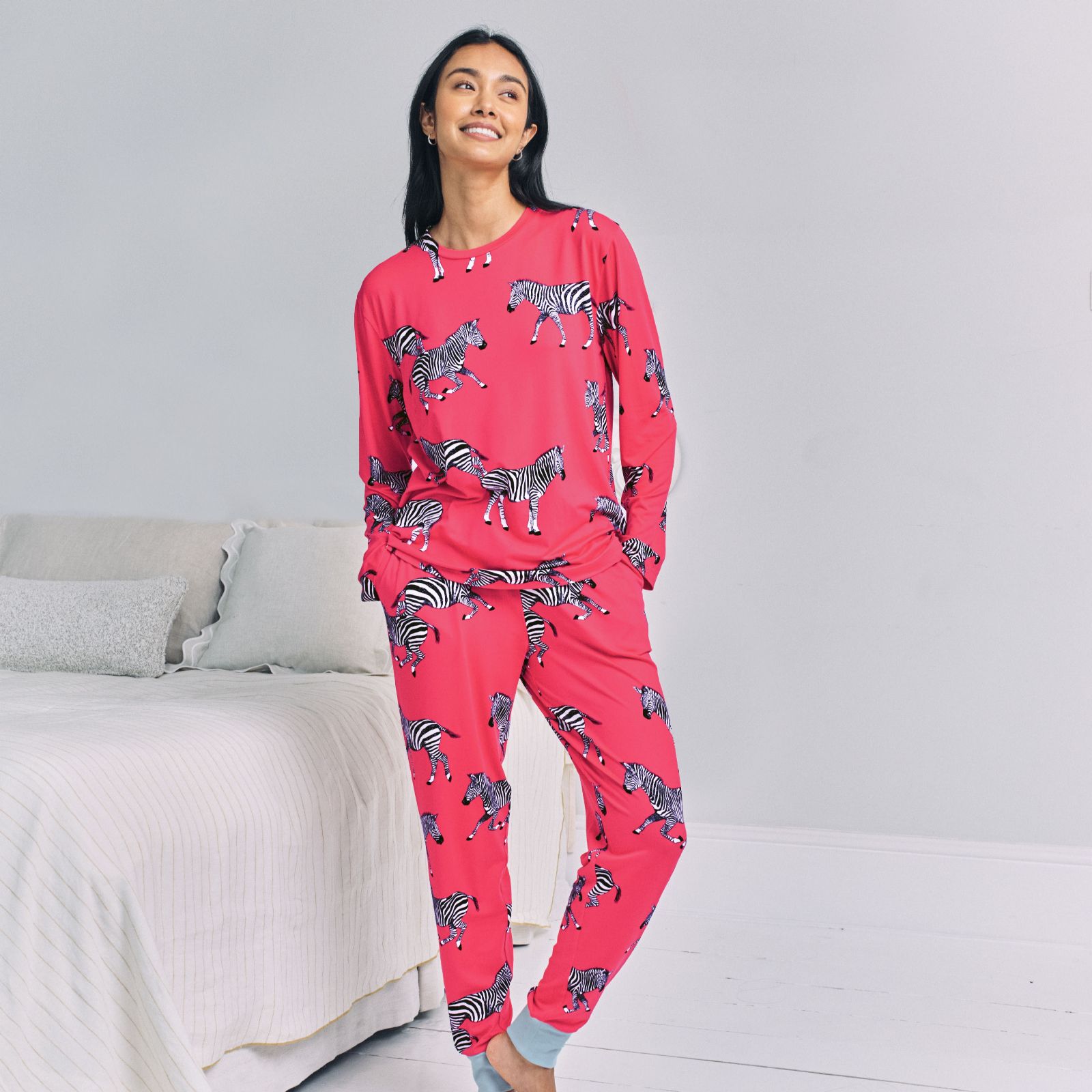 Chelsea Peers Jersey Crew Neck Pyjamas