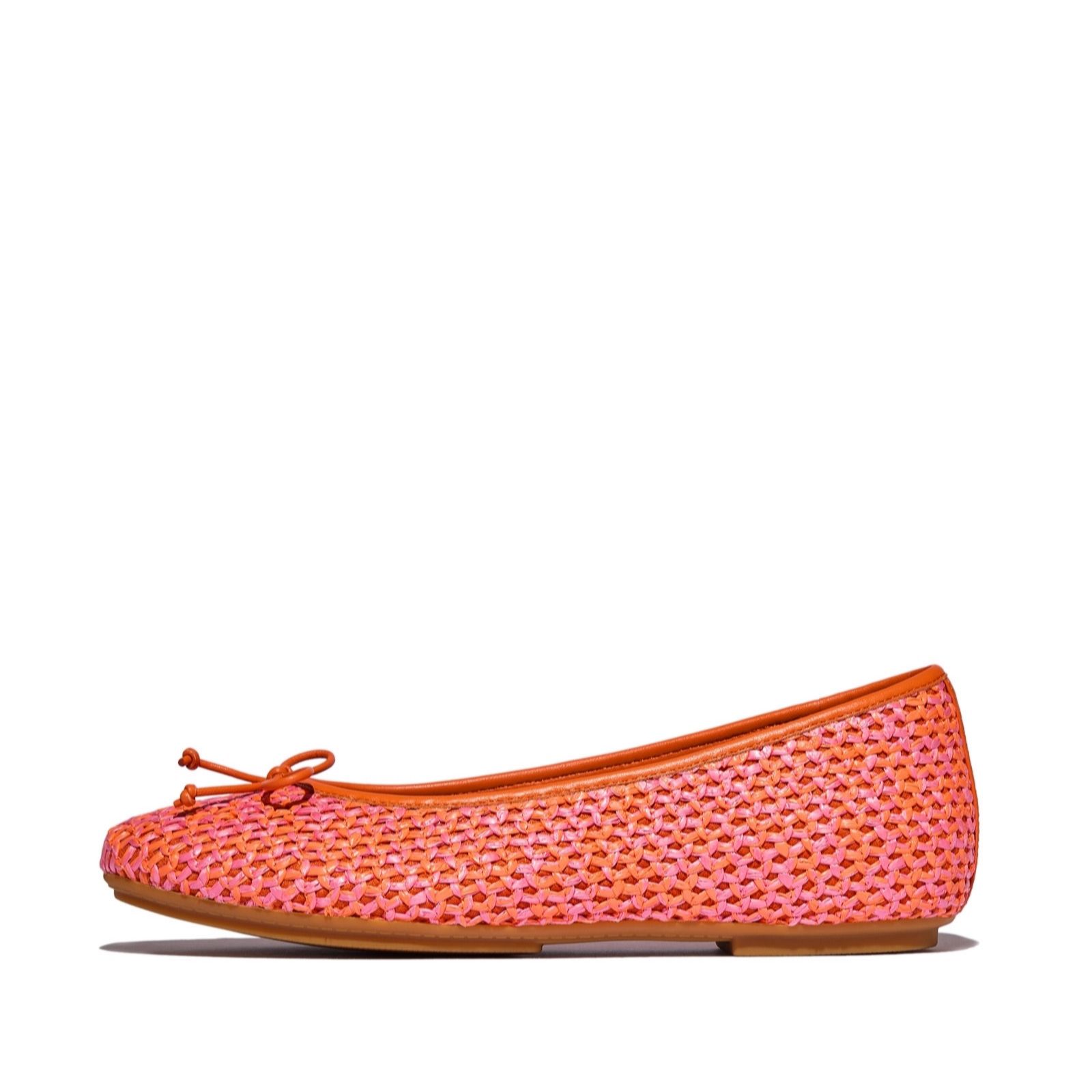 Outlet Fitflop Delicato Bow Woven Ballet Flats