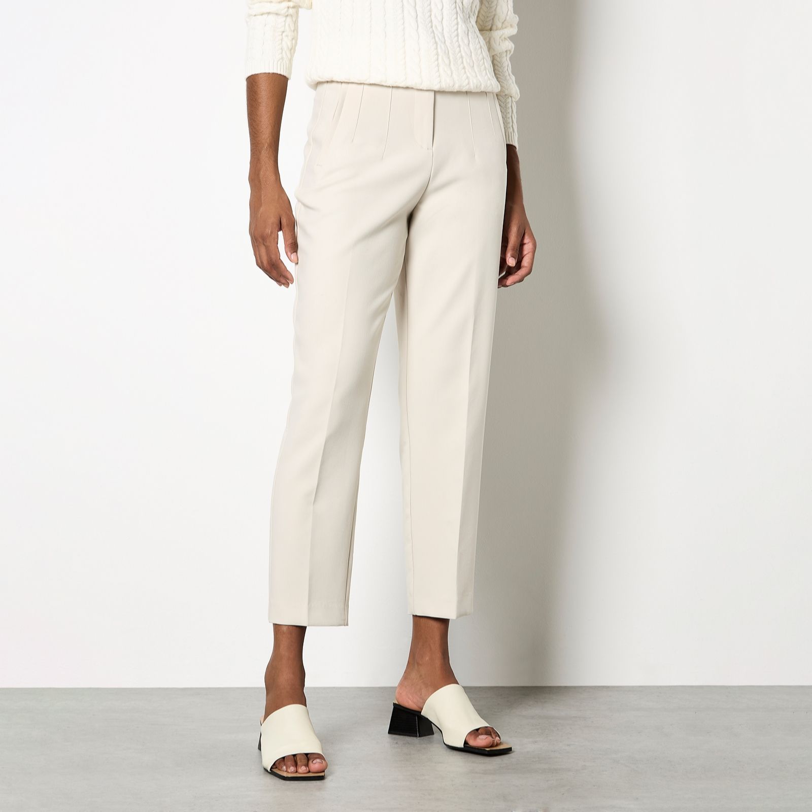 Apricot Pleat Detail Tapered Tailored Trouser