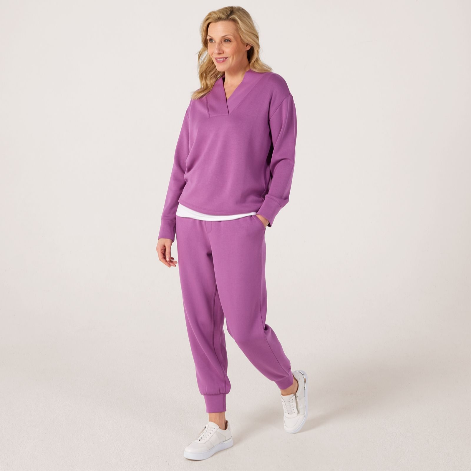 Ruth Langsford Leisurewear Cross Over V Neck Jumper