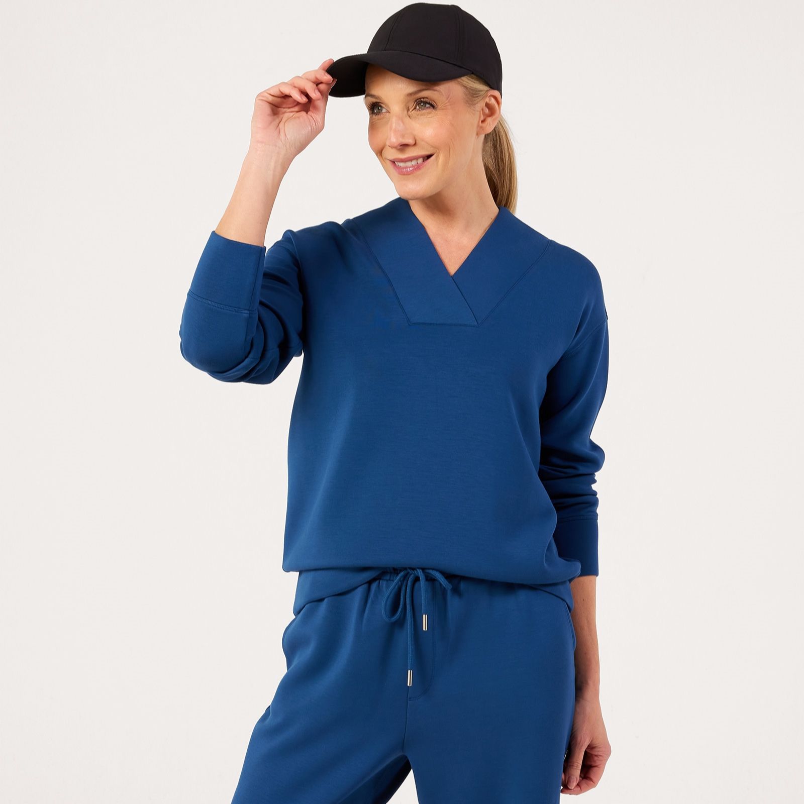 Ruth Langsford Leisurewear Cross Over V Neck Jumper