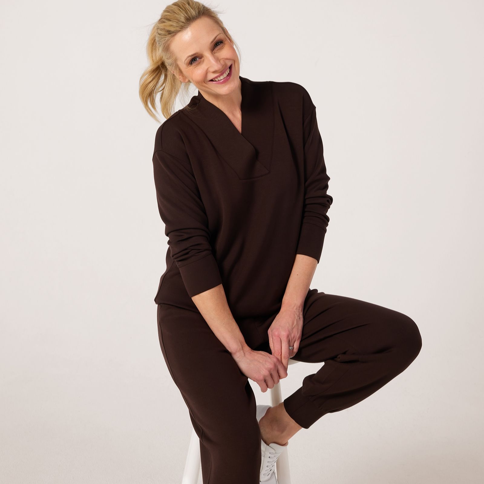 Ruth Langsford Leisurewear Cross Over V Neck Jumper