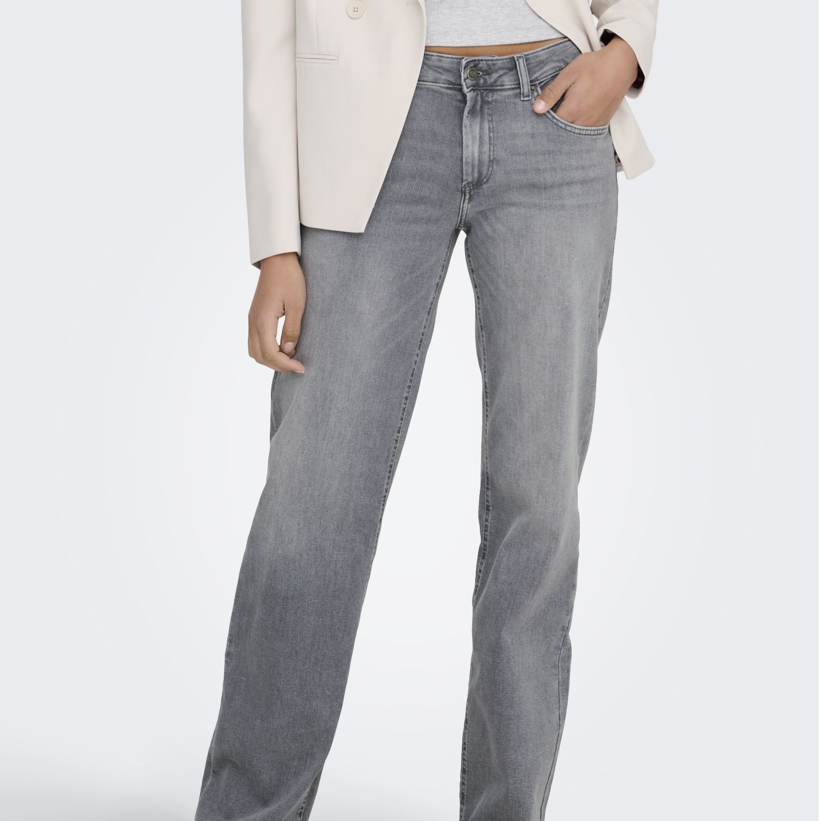 Only Blush Straight Leg Denim Jean