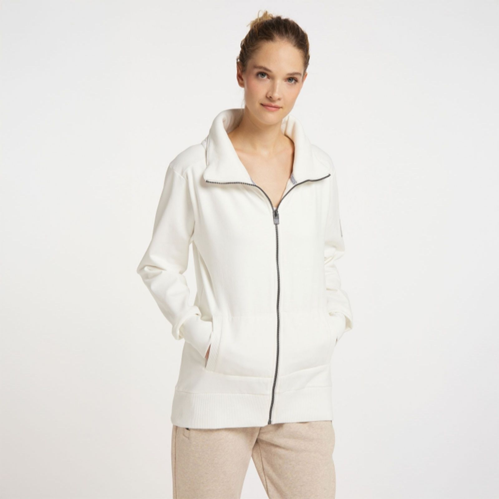Elbsand Leisurewear Alvis Zip Up High Collar Sweat Top