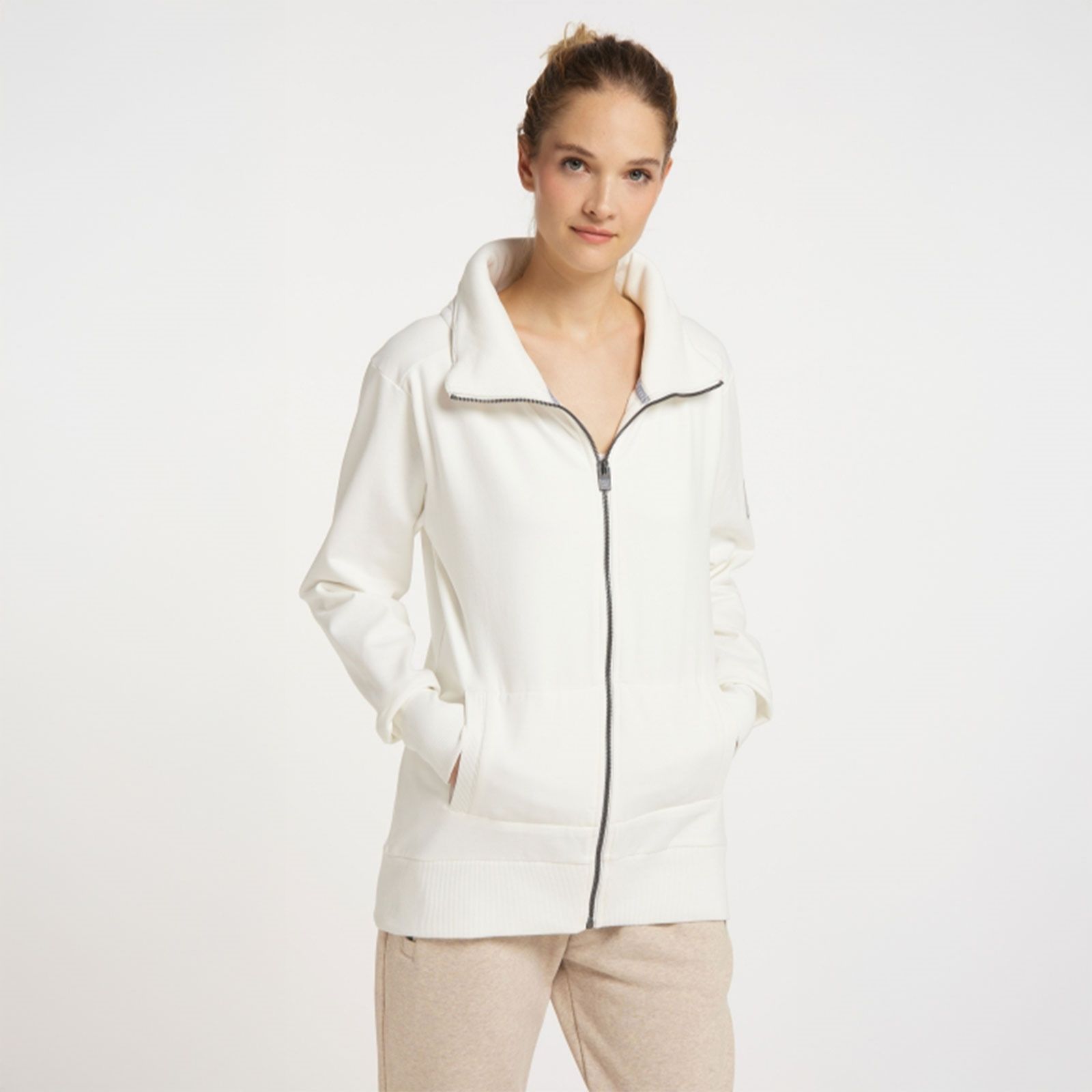 Elbsand Leisurewear Alvis Zip Up High Collar Sweat Top