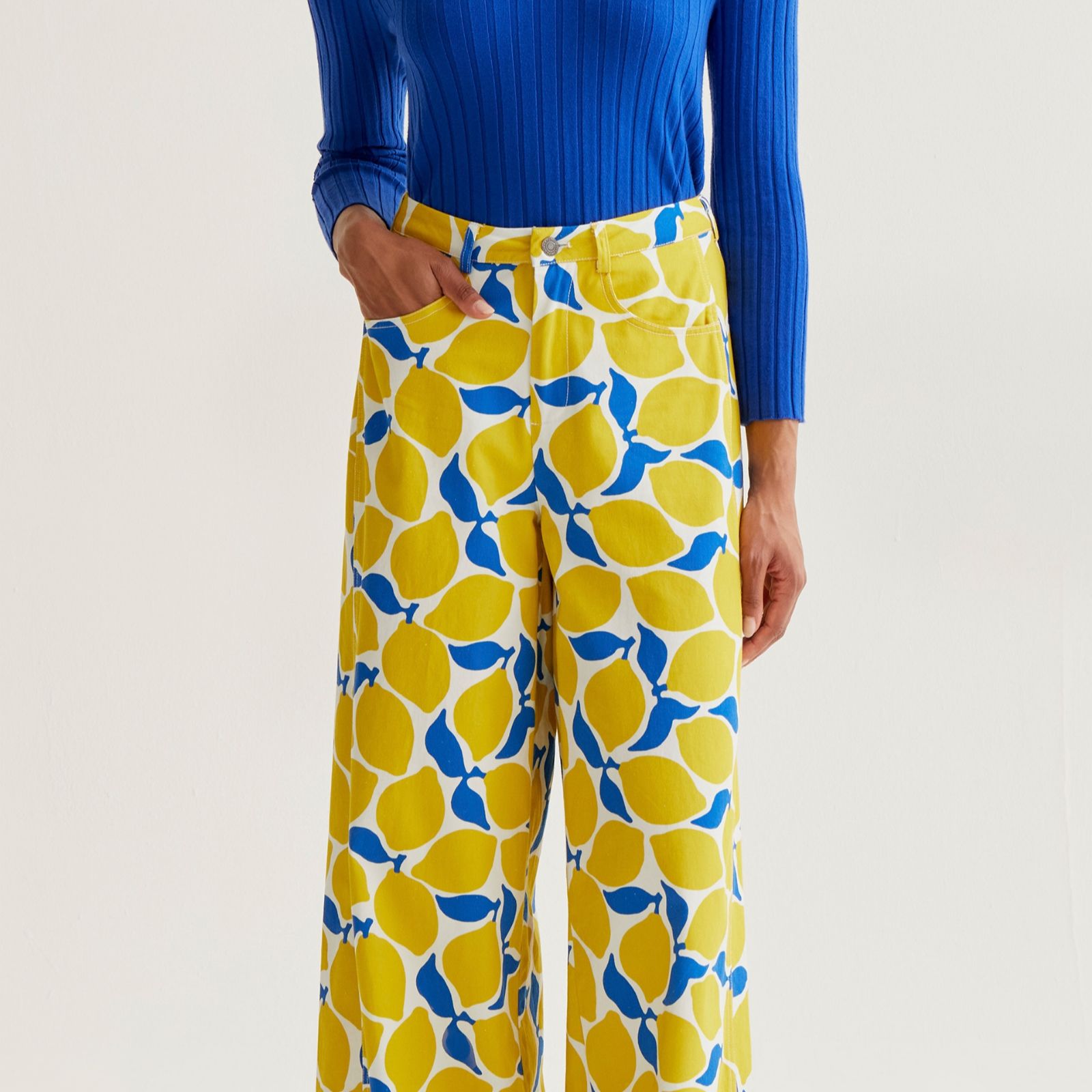 Compania Fantastica Limoncello Print Trousers