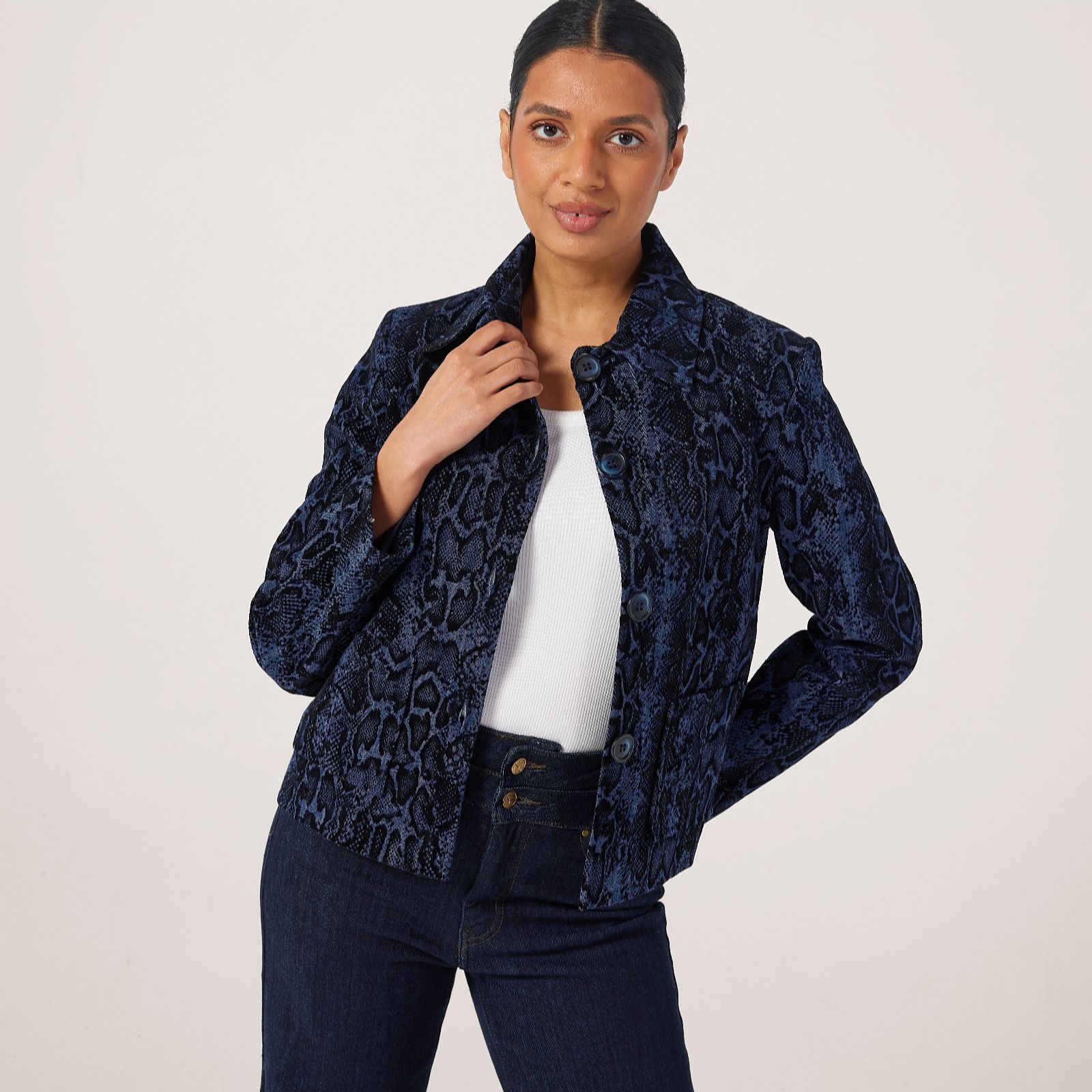 Helene Berman Limited Edition Animal Denim Jacket