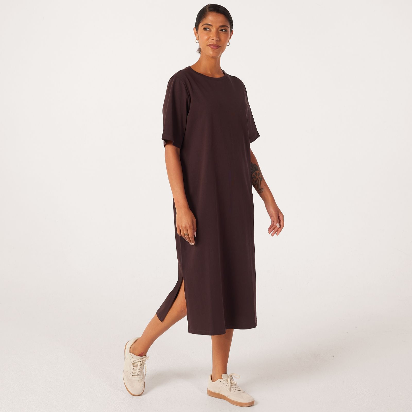 Ben de Lisi Belted T-Shirt Dress Petite