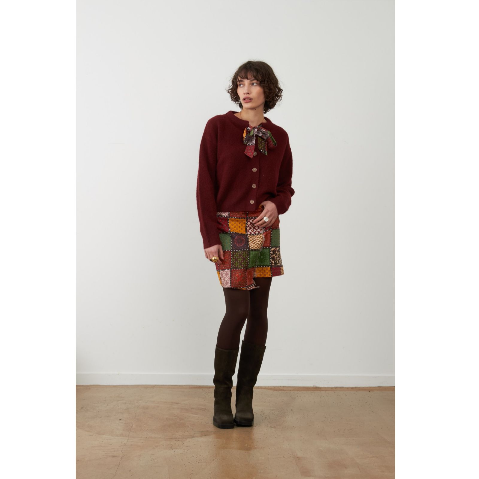 Orfeo Paris Eirlys Cardigan with Scarf