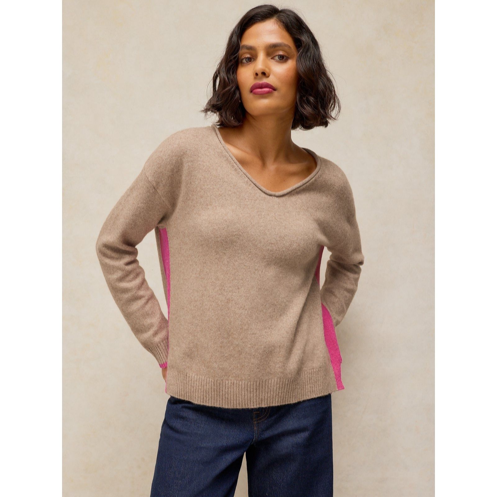 White Stuff Sansa V Neck Jumper