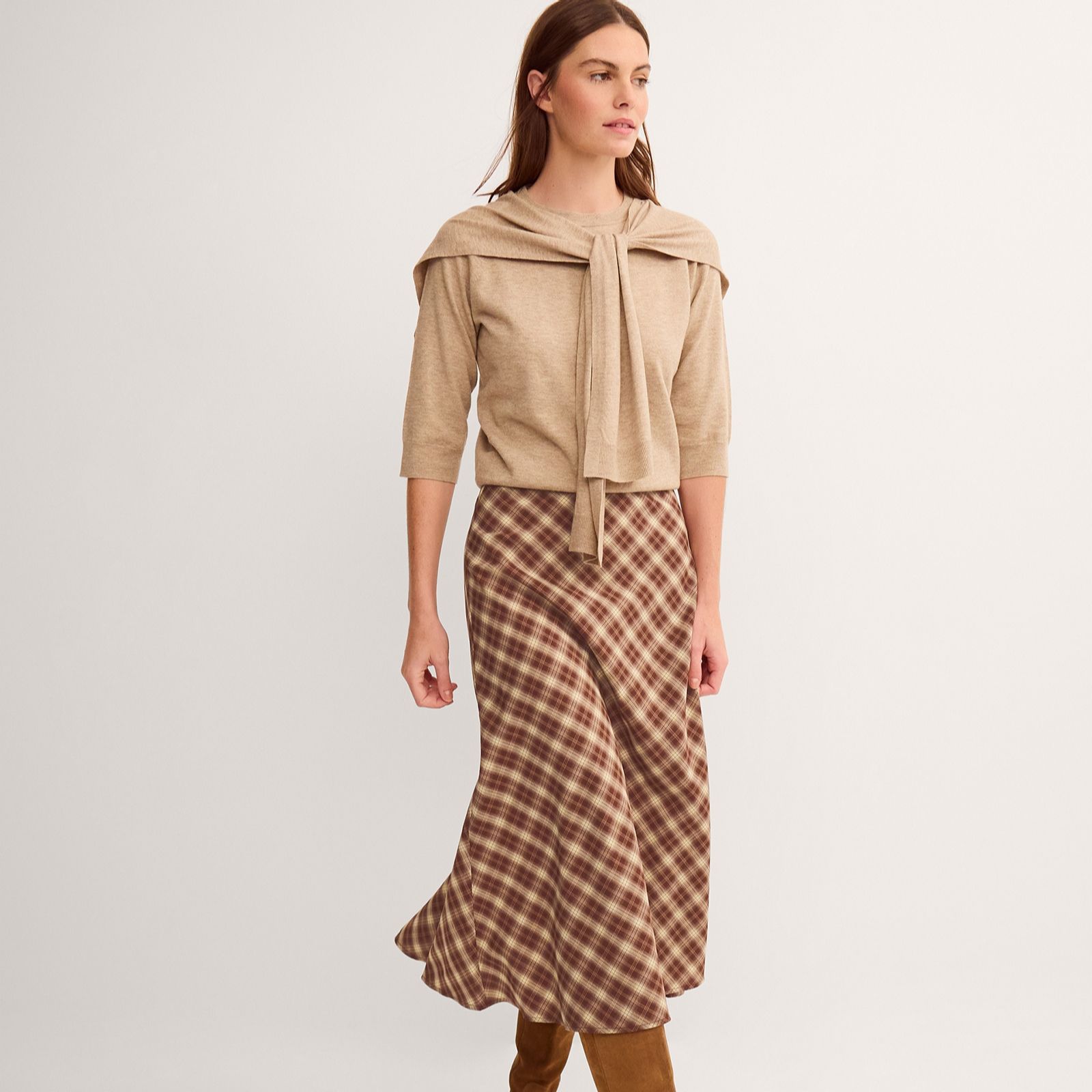 Monsoon Frankie Check Skirt