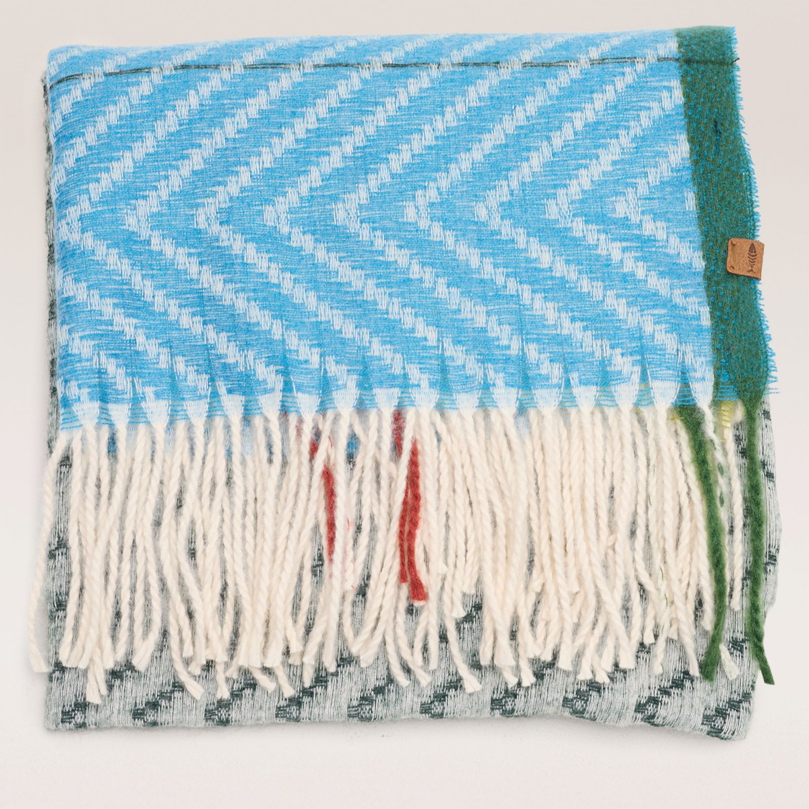 Weird Fish Jadida Brushed Zig-Zag Scarf