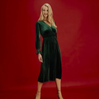 Finery London Laila Velvet Dress Standard