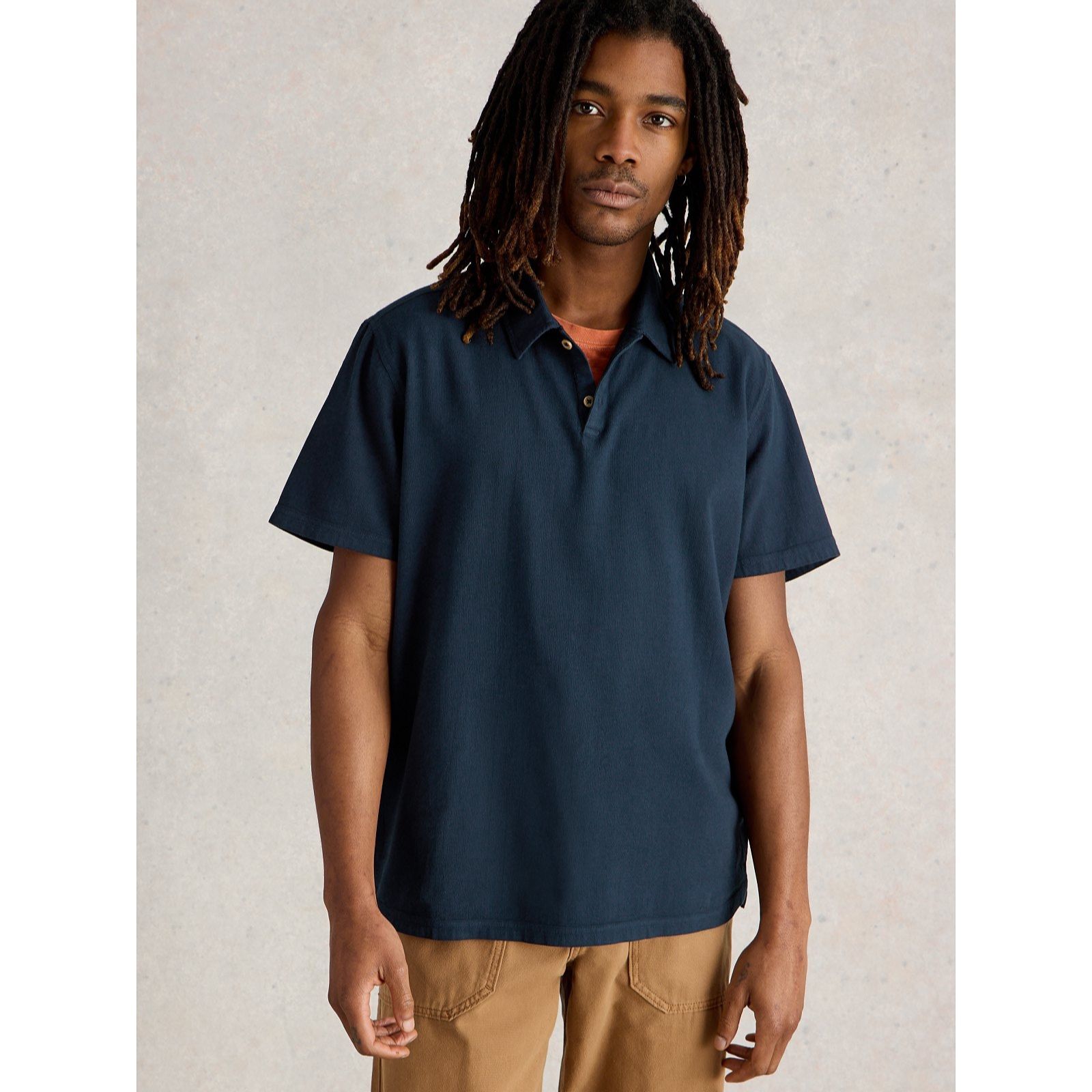 White Stuff Men's Anderby Woven Polo T- Shirt