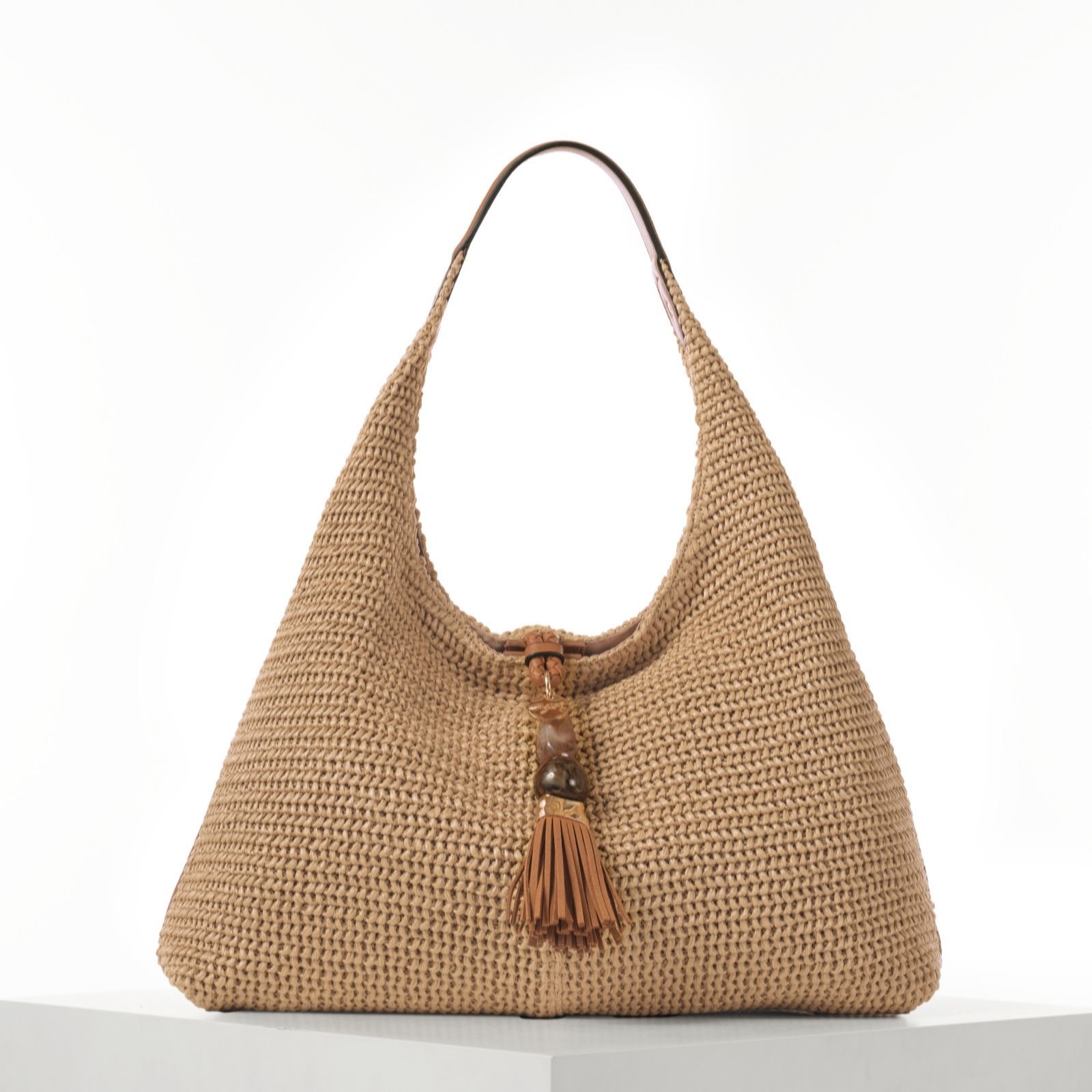 Luella Grey Pandora Large Raffia Hobo