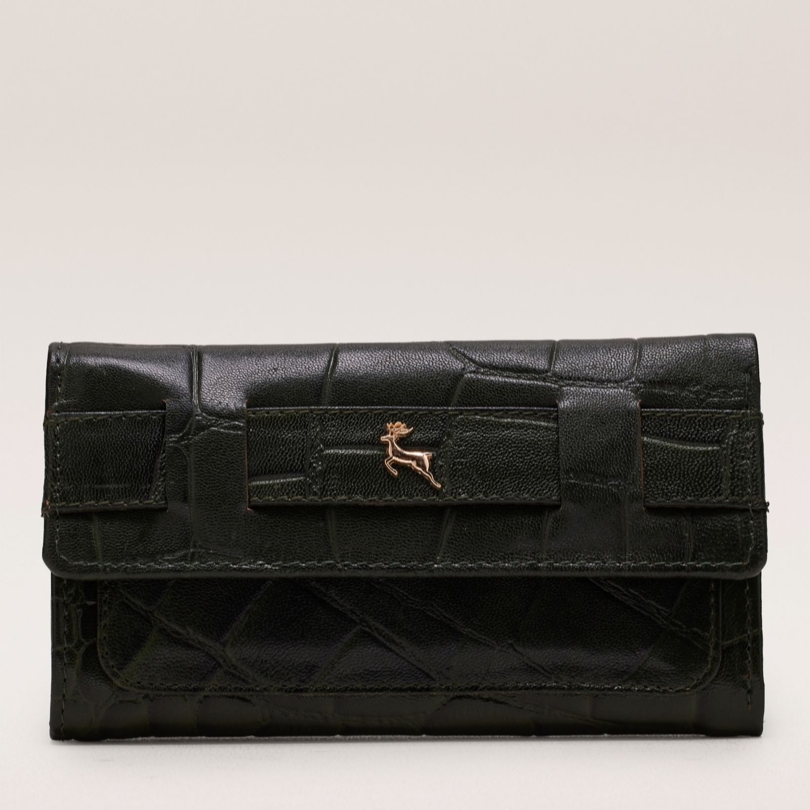 Outlet Ashwood Croc Leather Boxed Purse