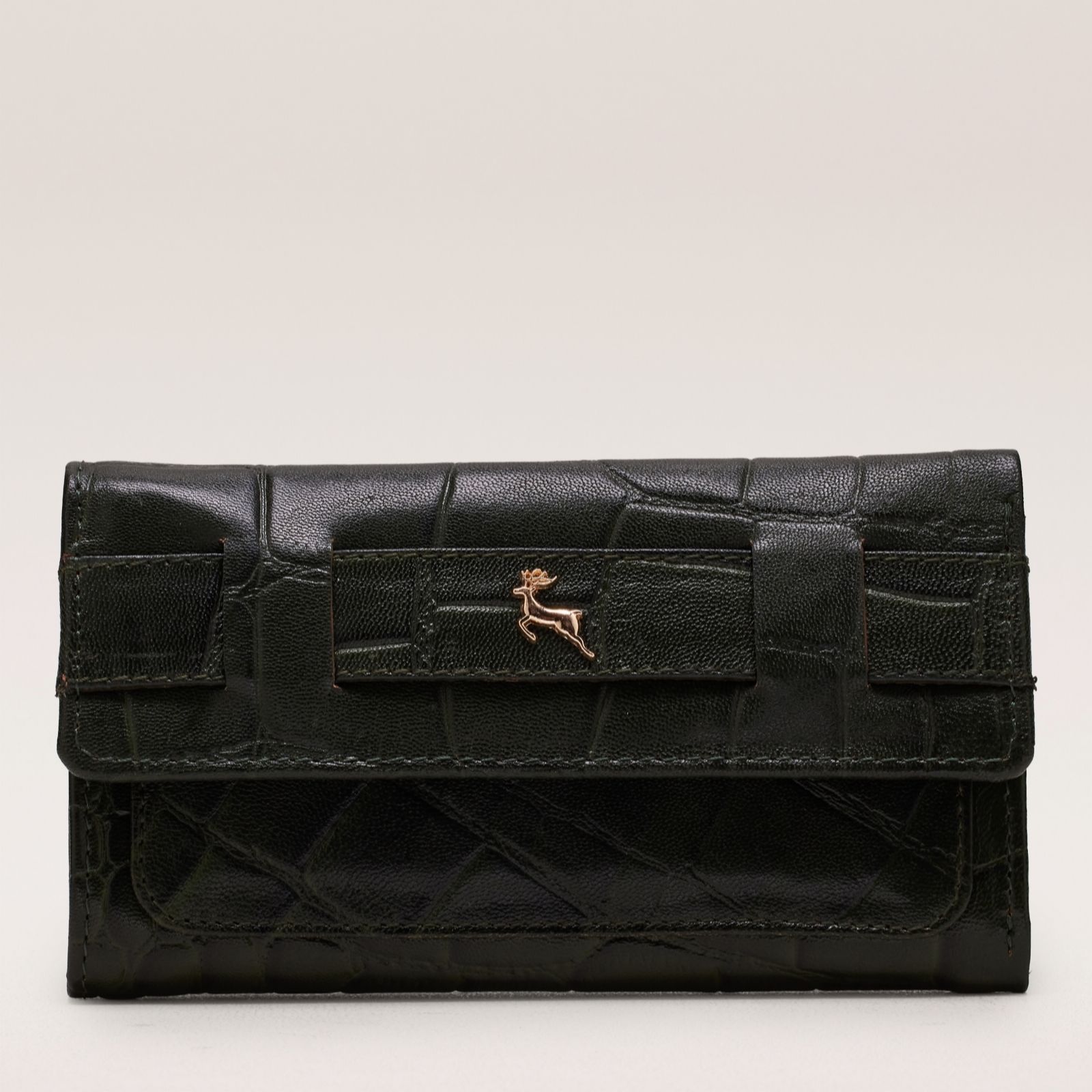 Outlet Ashwood Croc Leather Boxed Purse