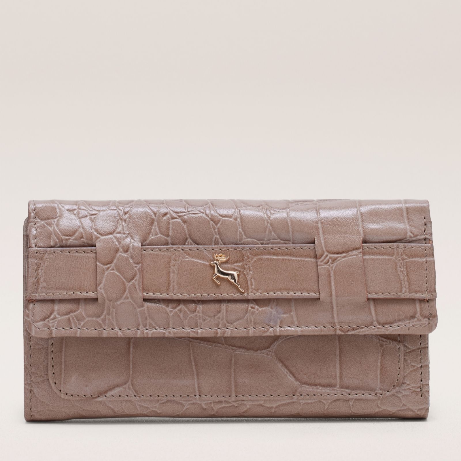 Outlet Ashwood Croc Leather Boxed Purse
