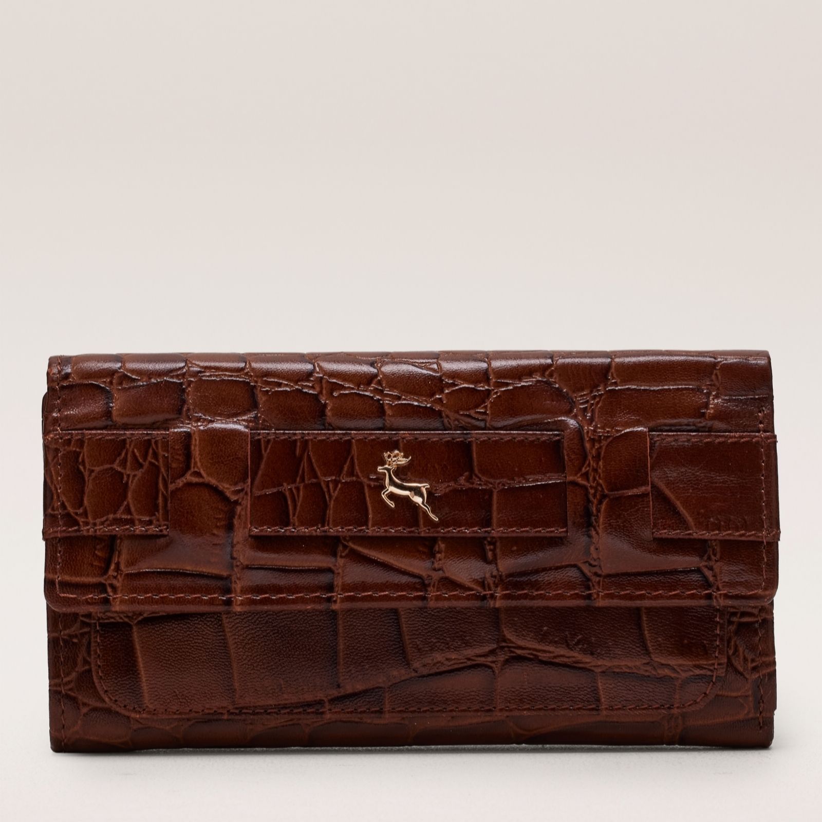 Outlet Ashwood Croc Leather Boxed Purse