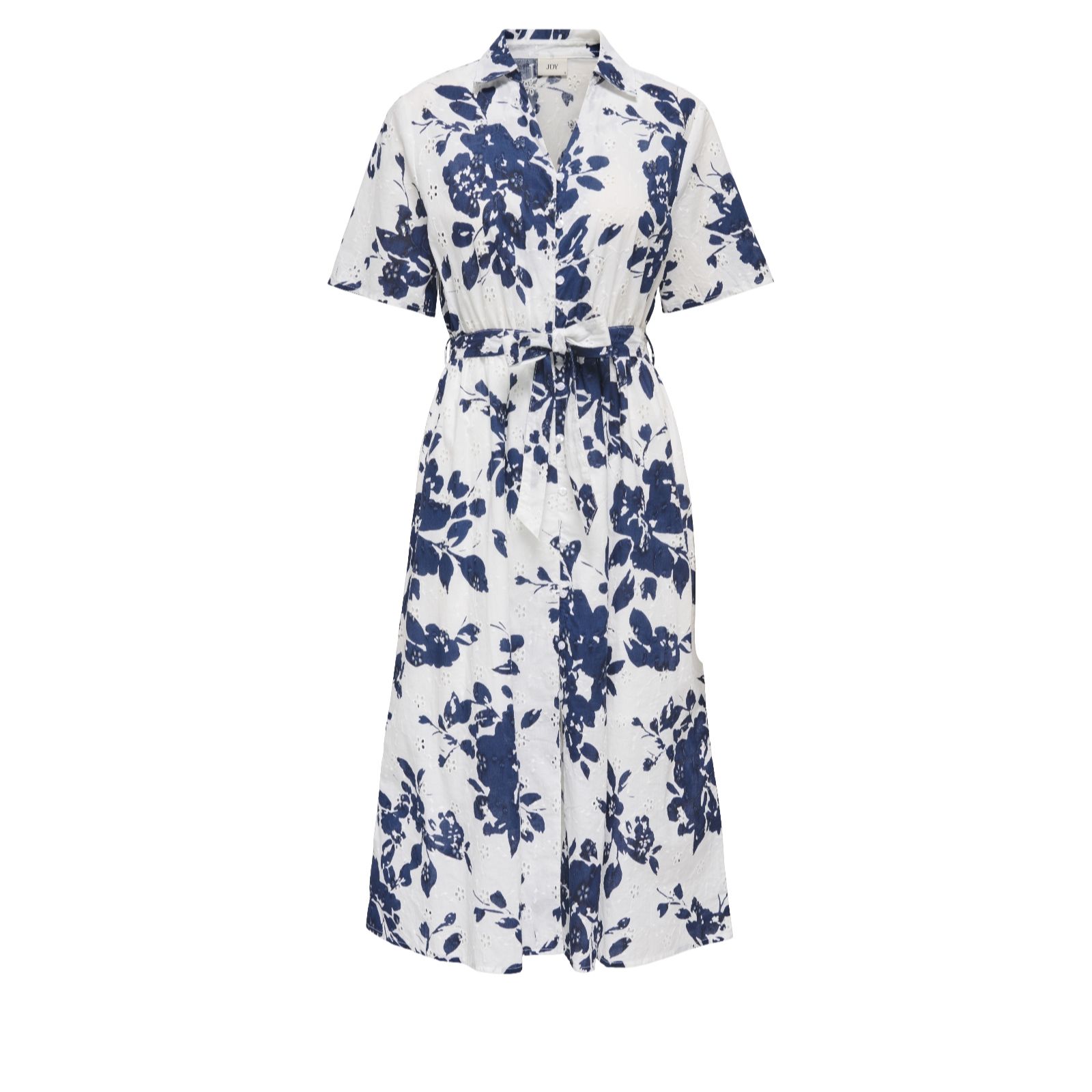 JDY Tallie Broderie Detail Printed Midi Dress