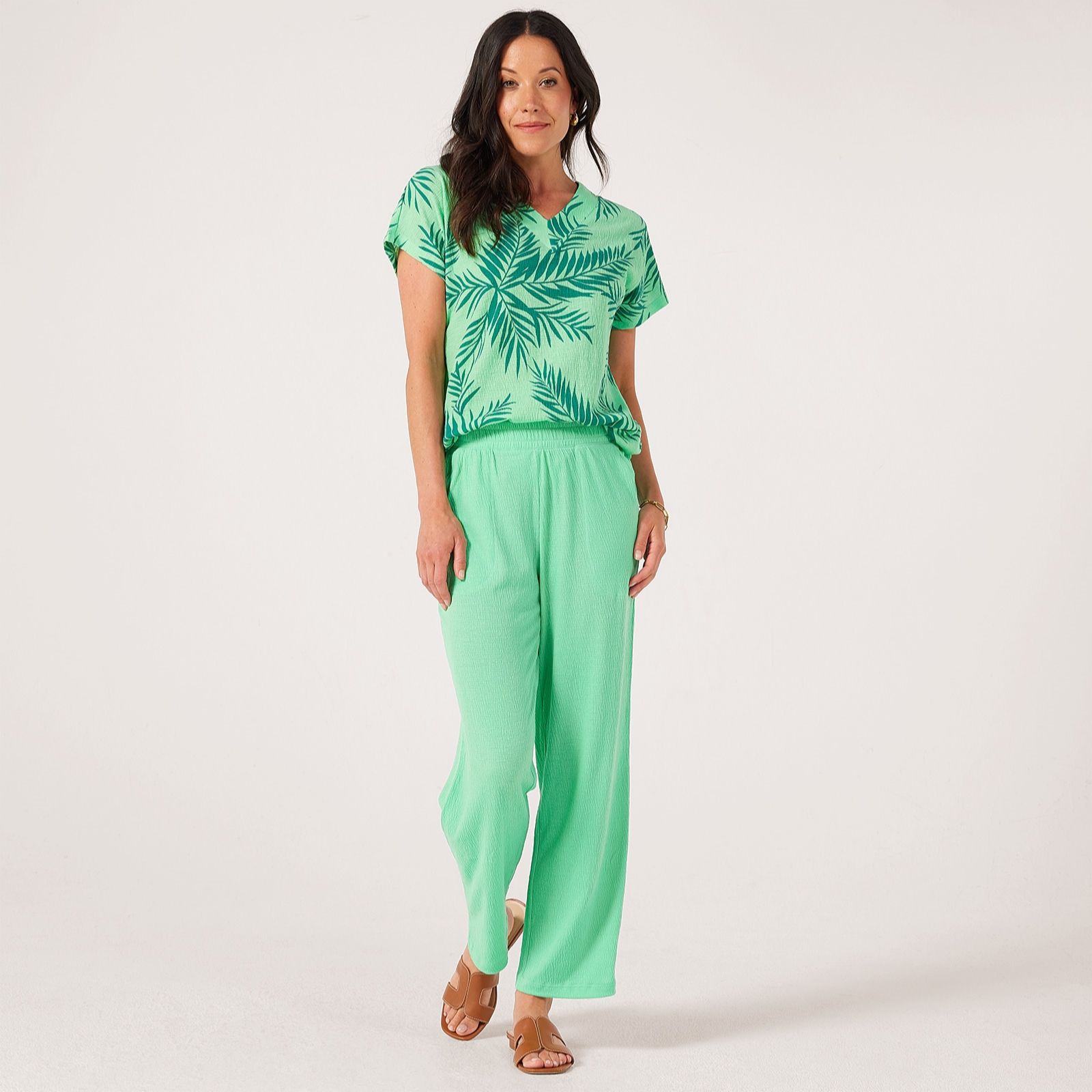 Denim & Co. Linen Ankle Trousers Petite