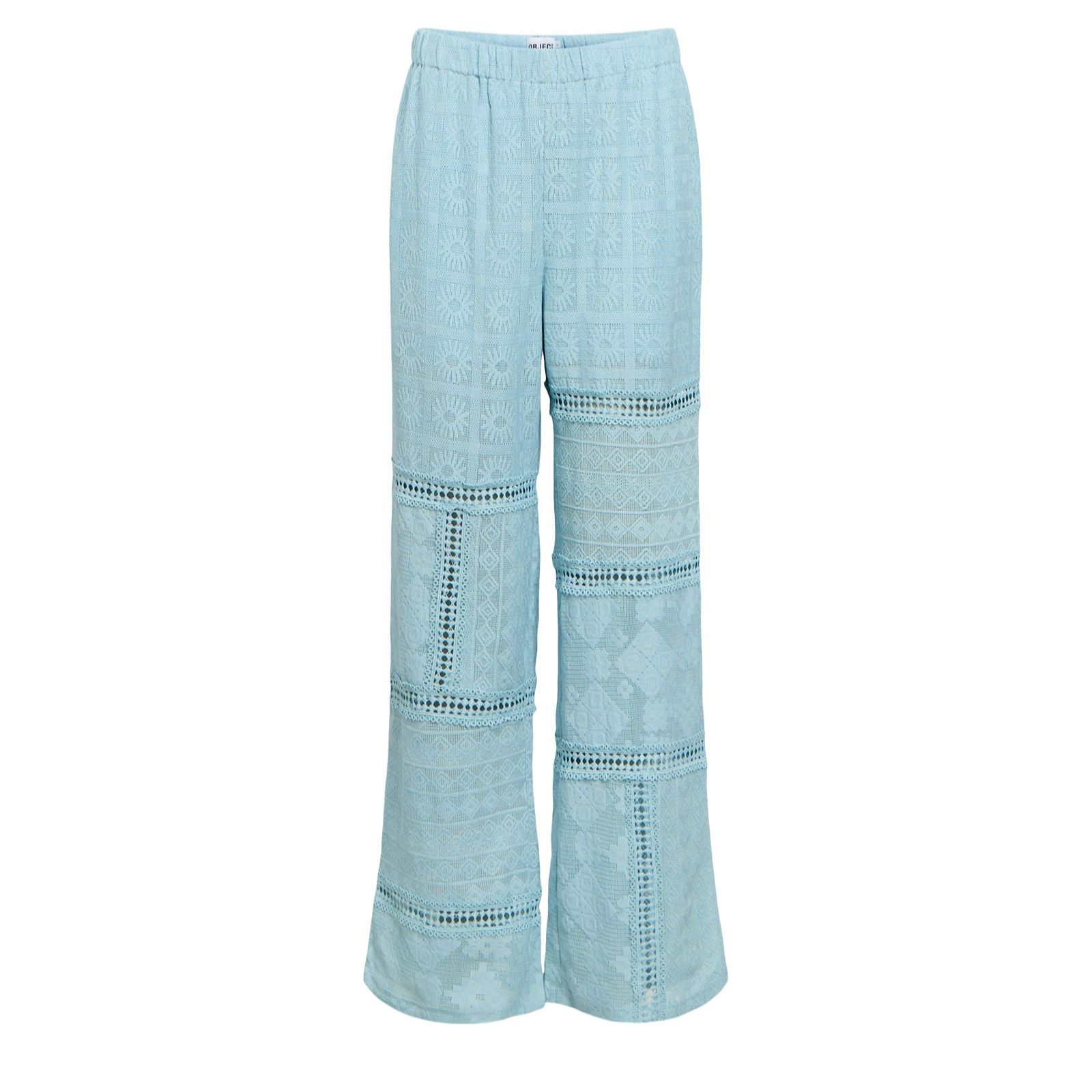 Object Miona Crotchet Detail Wide Leg Trouser