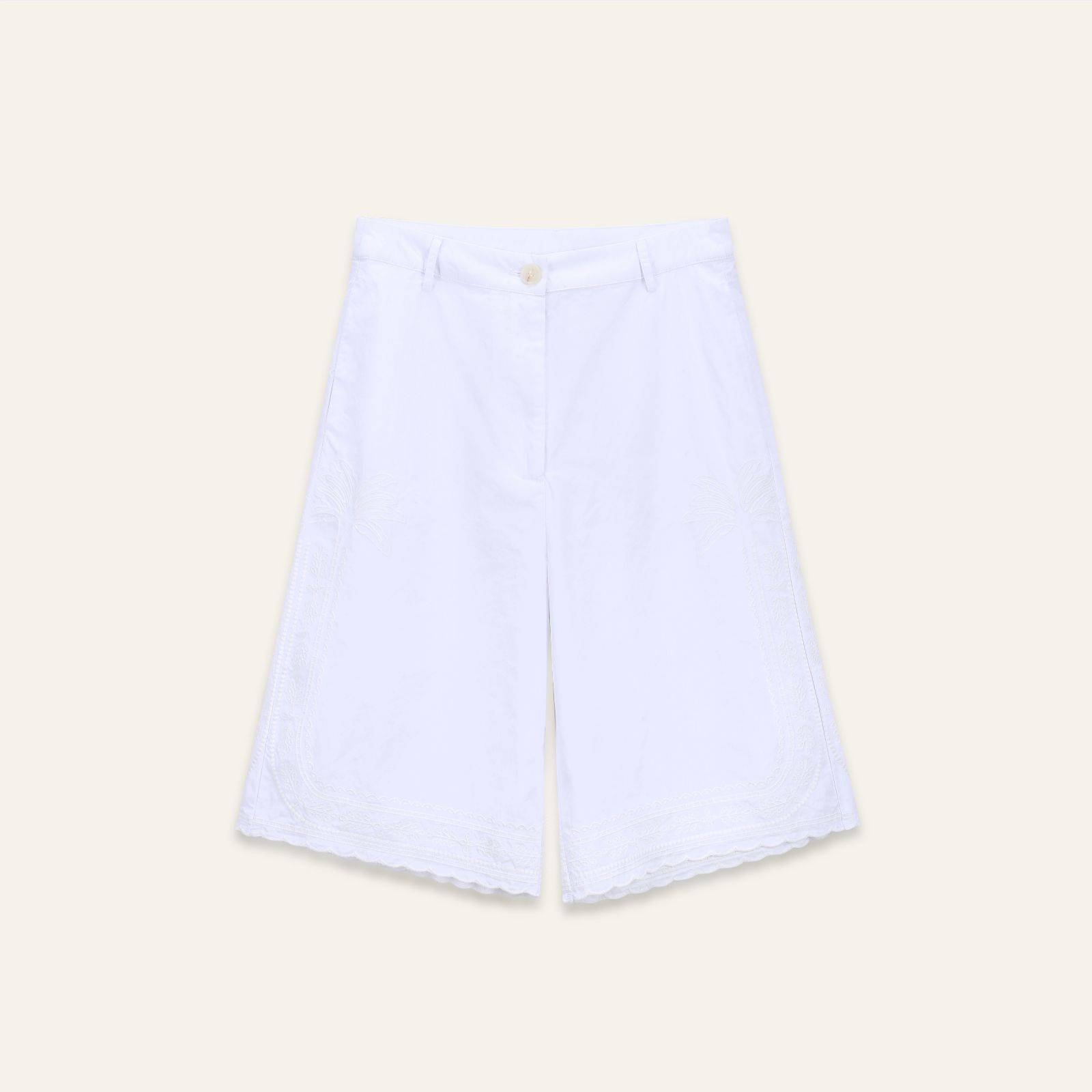 Orfeo Paris Pansy Embroidered Shorts