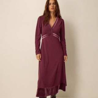 Monsoon Viv Velvet Trim Dress