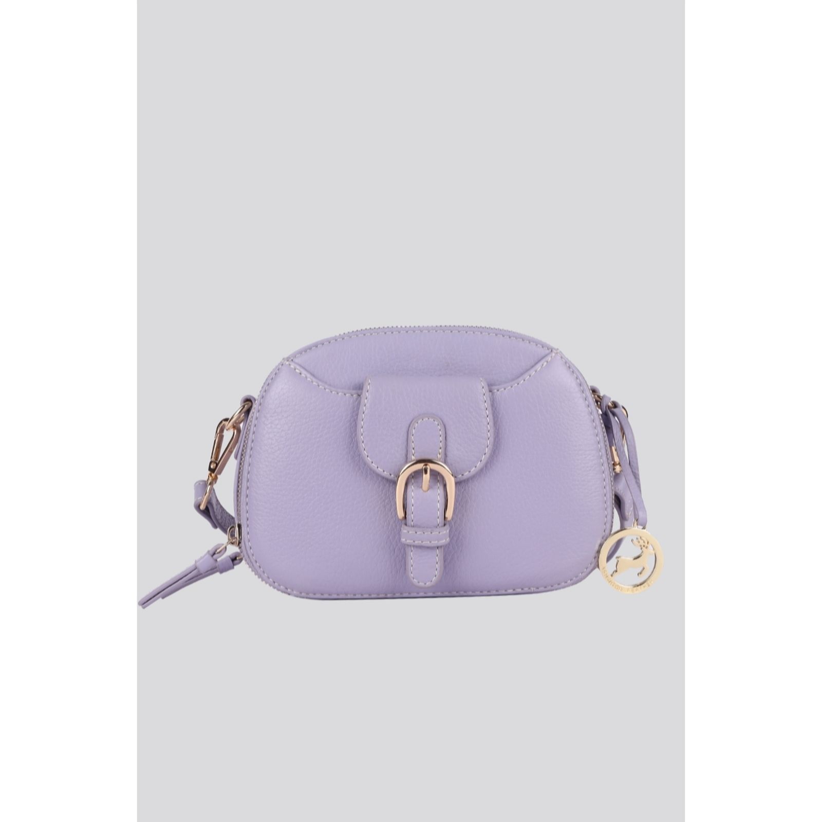 Outlet Ashwood Buckle Front Leather Crossbody Bag