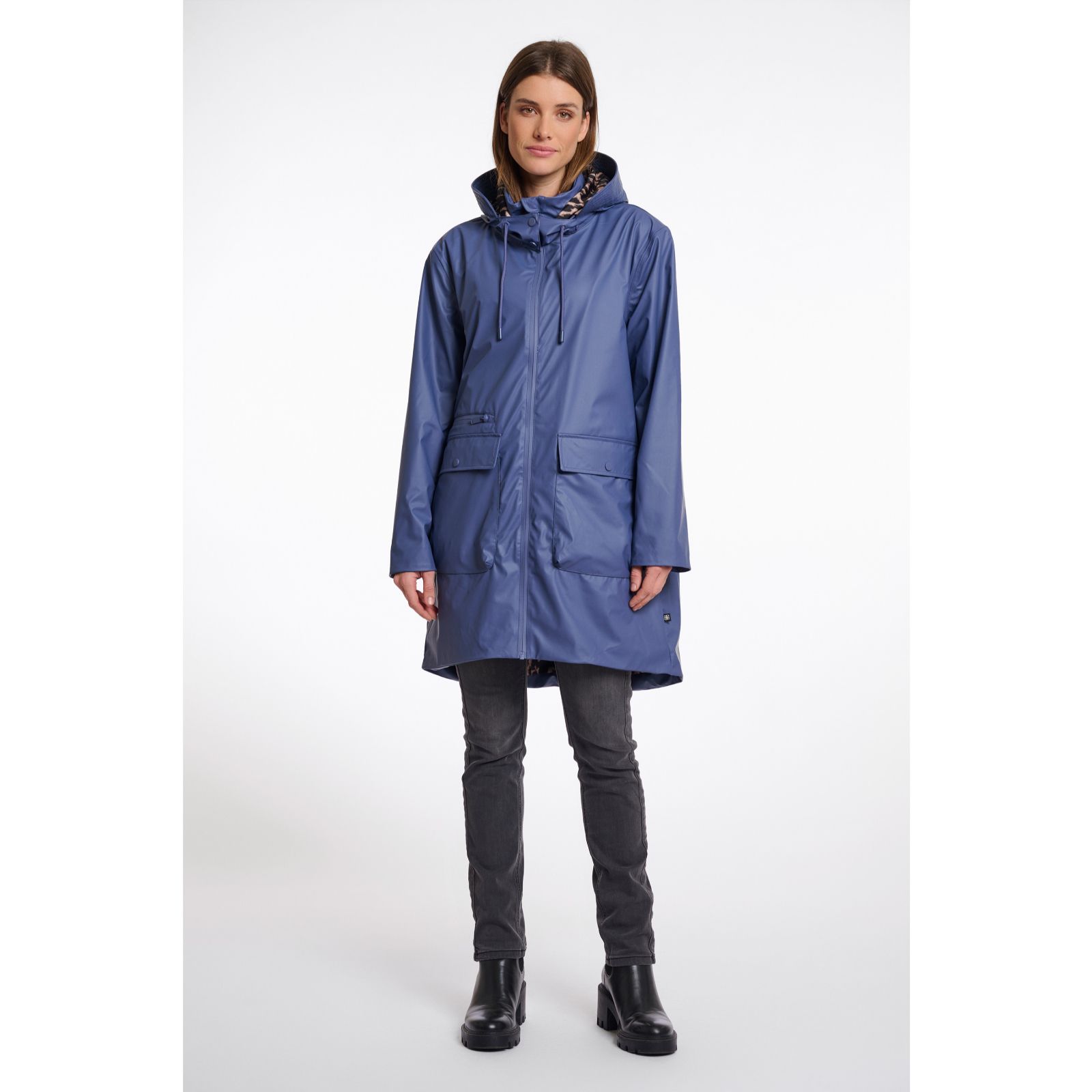 Rino & Pelle Dagmar Animal Lining Raincoat With Removable Hood