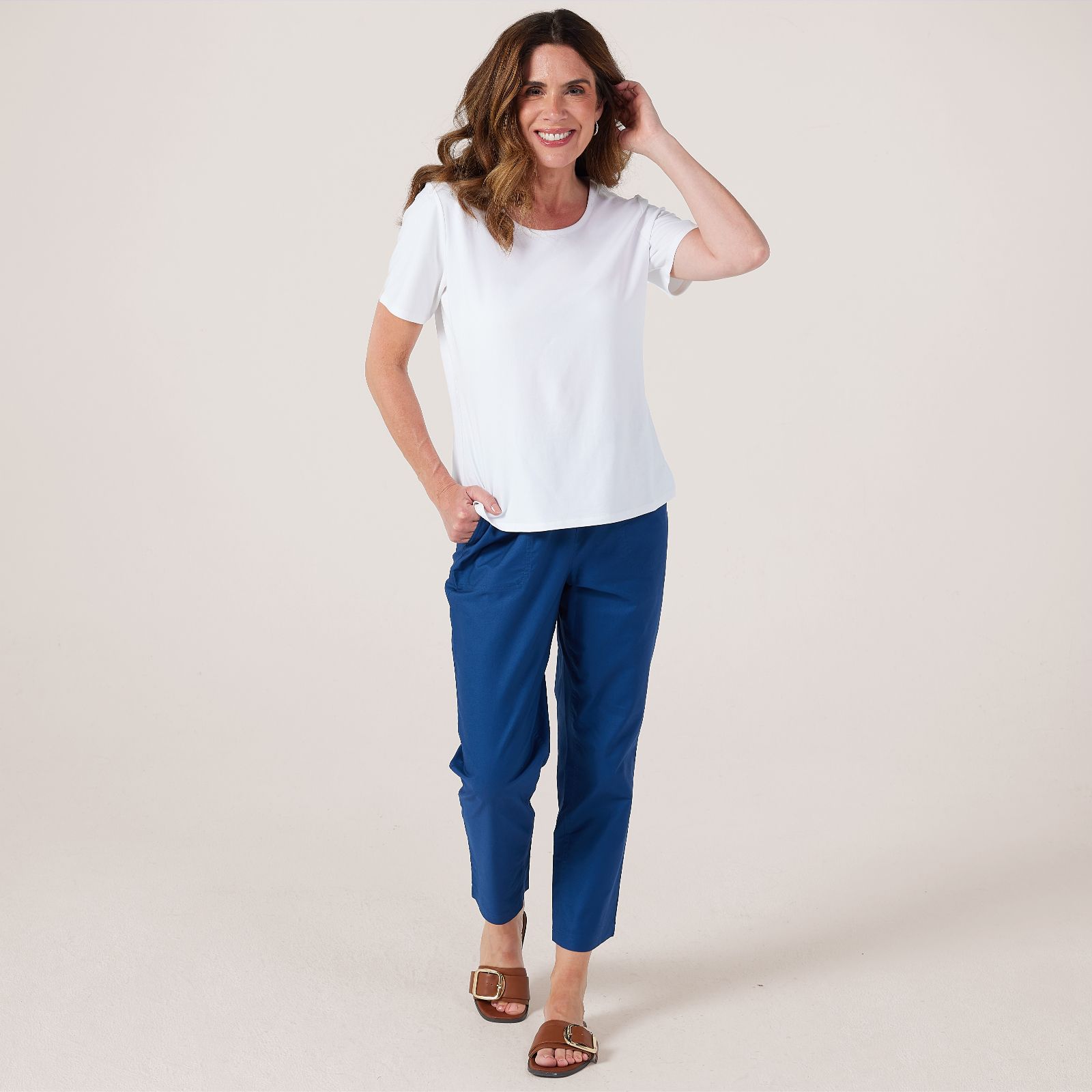 Ruth Langsford Cotton Modal Scoop Neck T-shirt