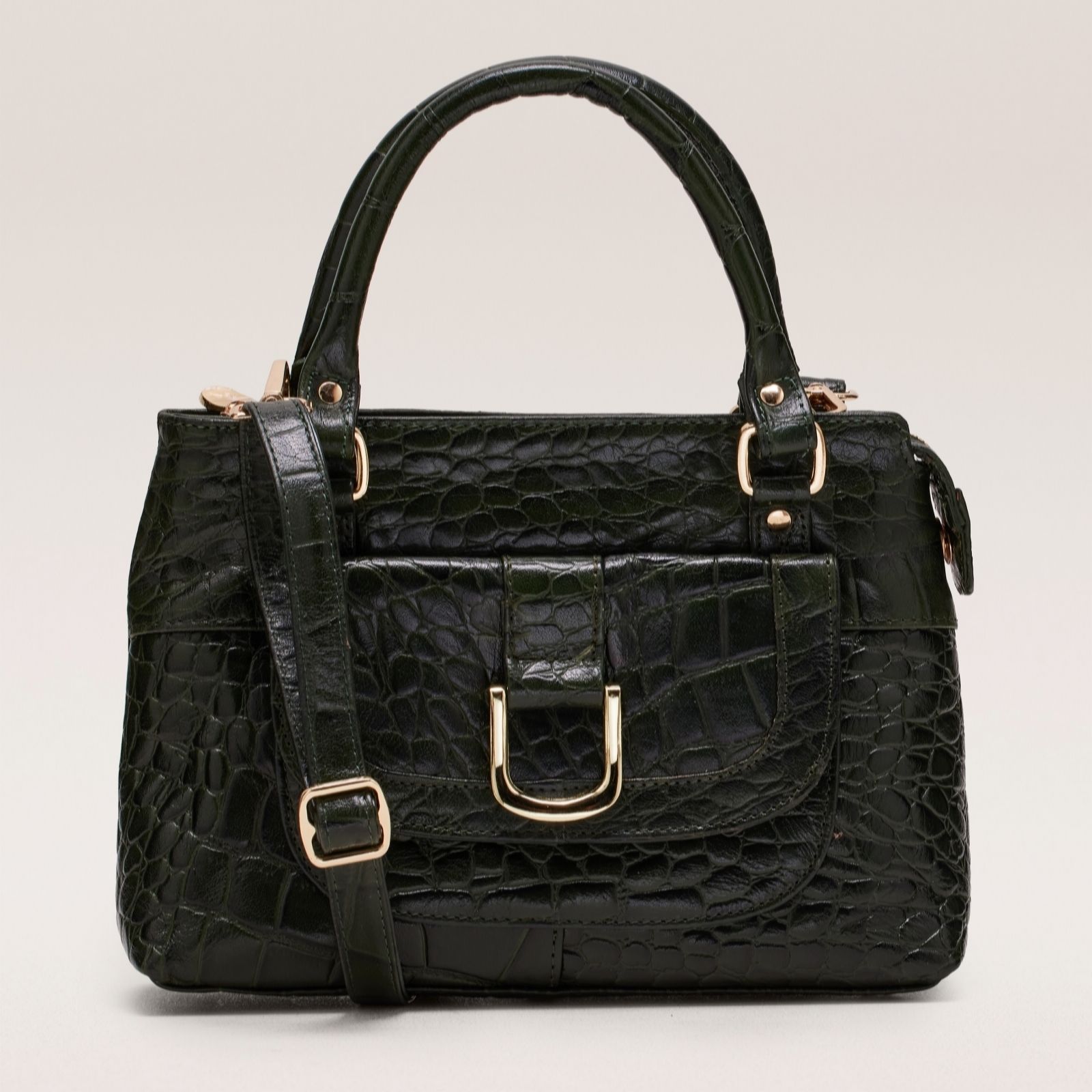 Outlet Ashwood Leather Croc Grab Bag