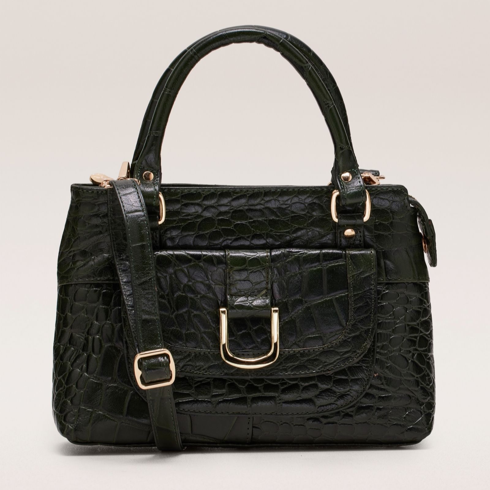 Outlet Ashwood Leather Croc Grab Bag