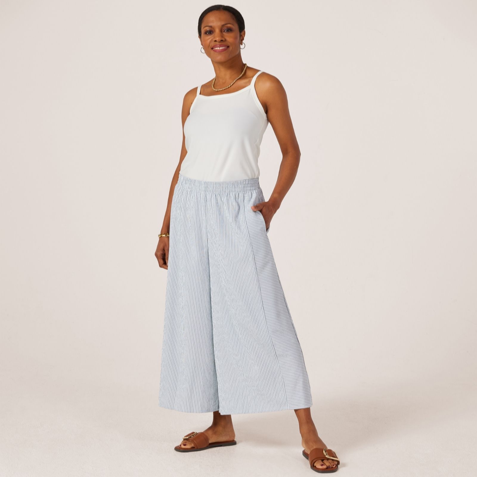 Kim & Co Seersucker Roxy Standard Culottes
