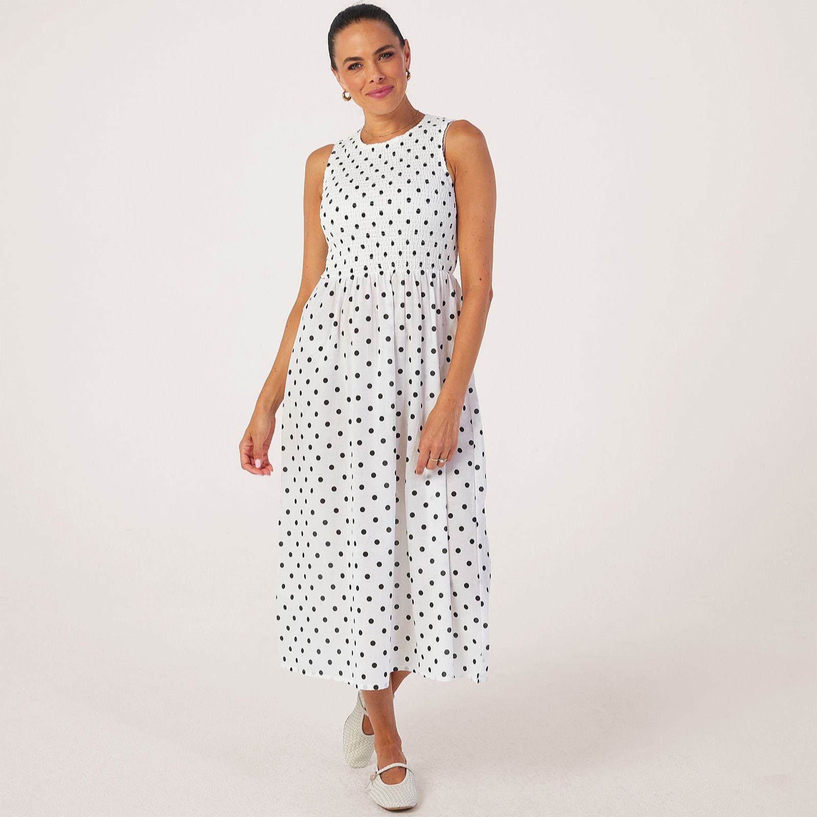 JDY Diego Smock Detail Midi Dress