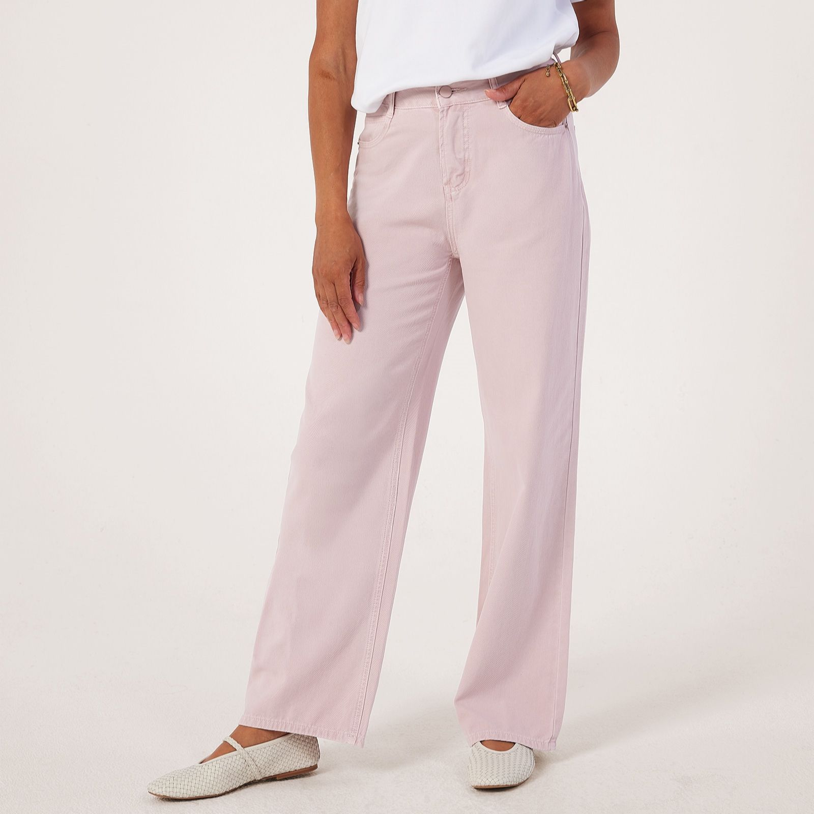 Izabel London Straight Leg Cotton Jeans