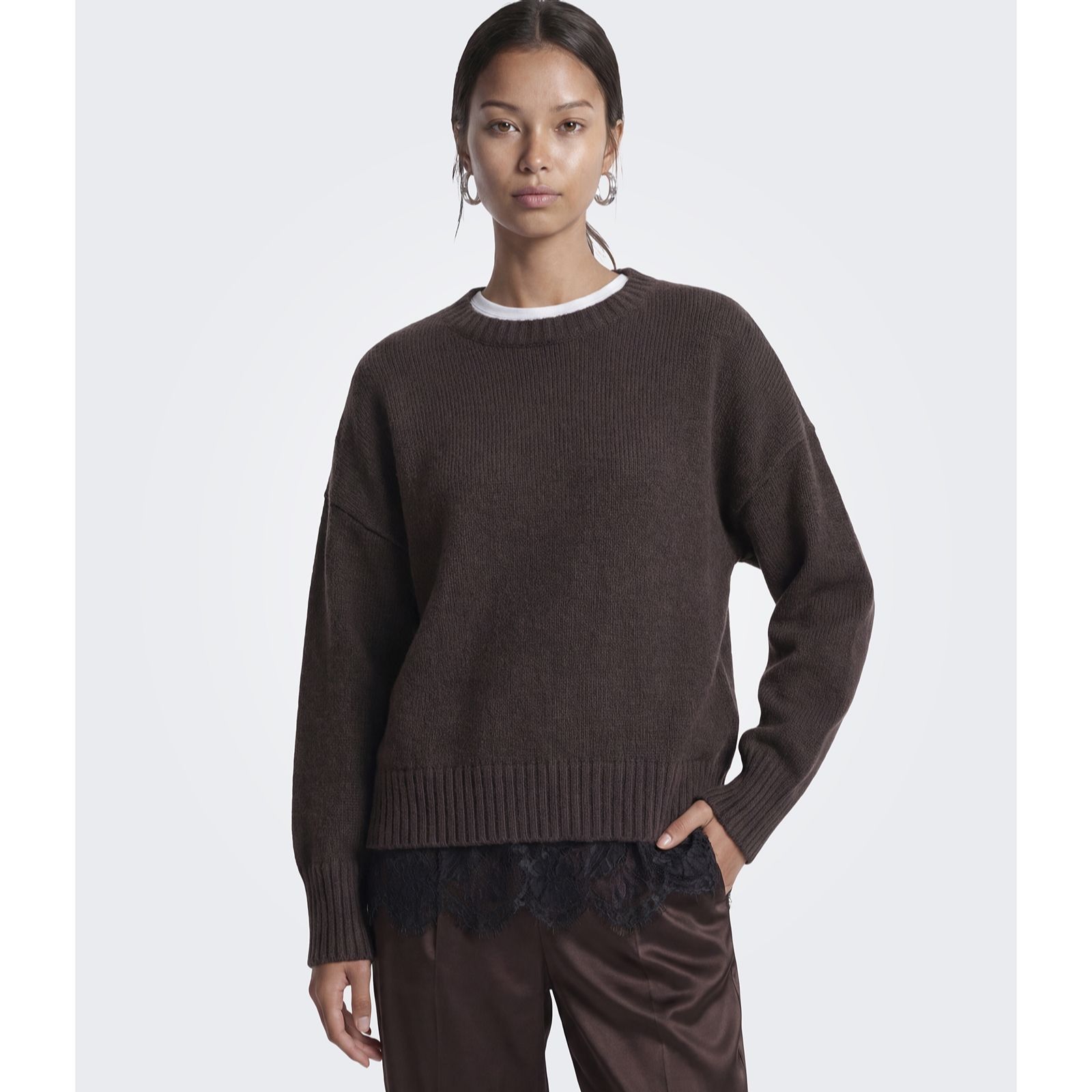 Only Evie Lace Detail Knitted Jumper