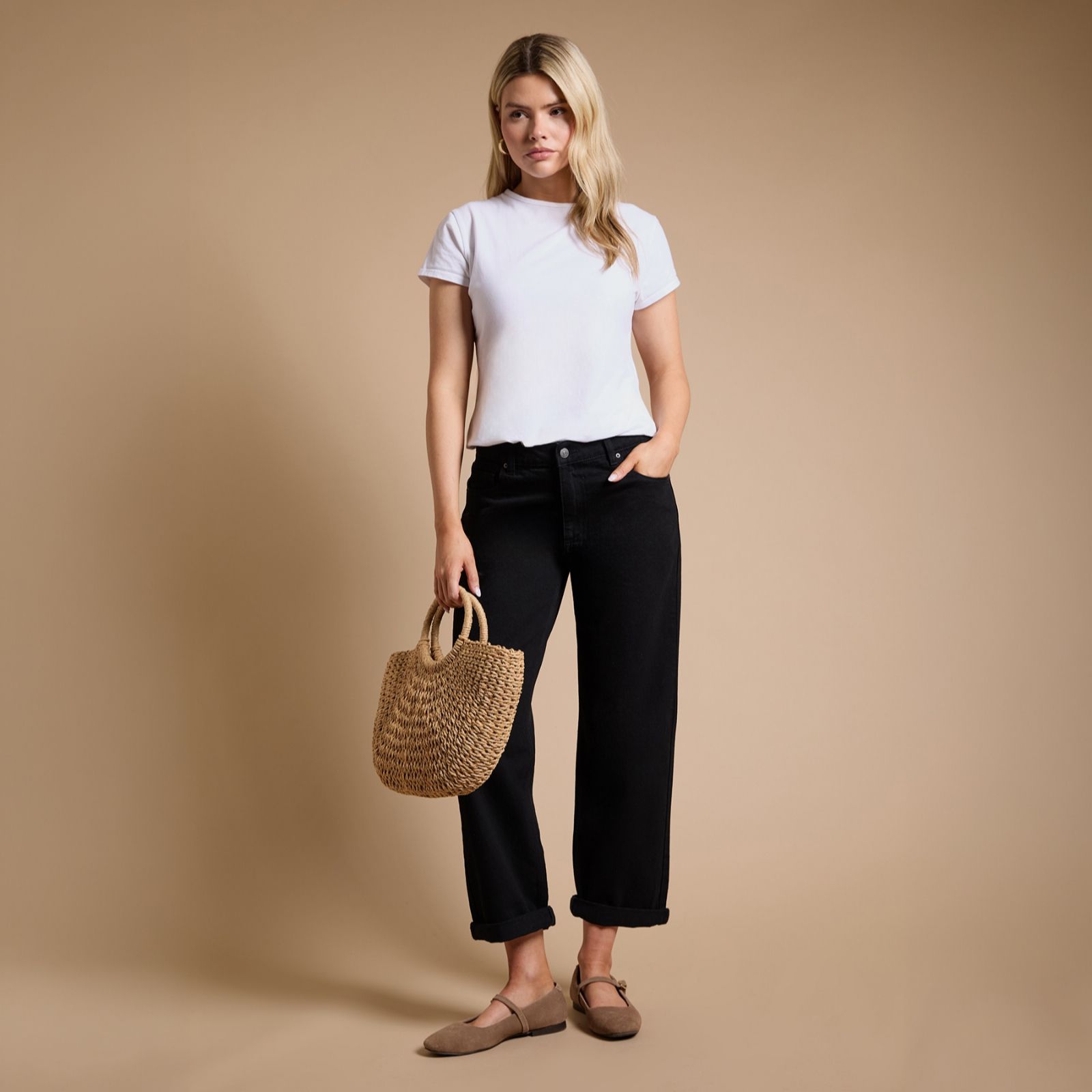 Dorothy Perkins Turn Up Ankle Grazer Jean