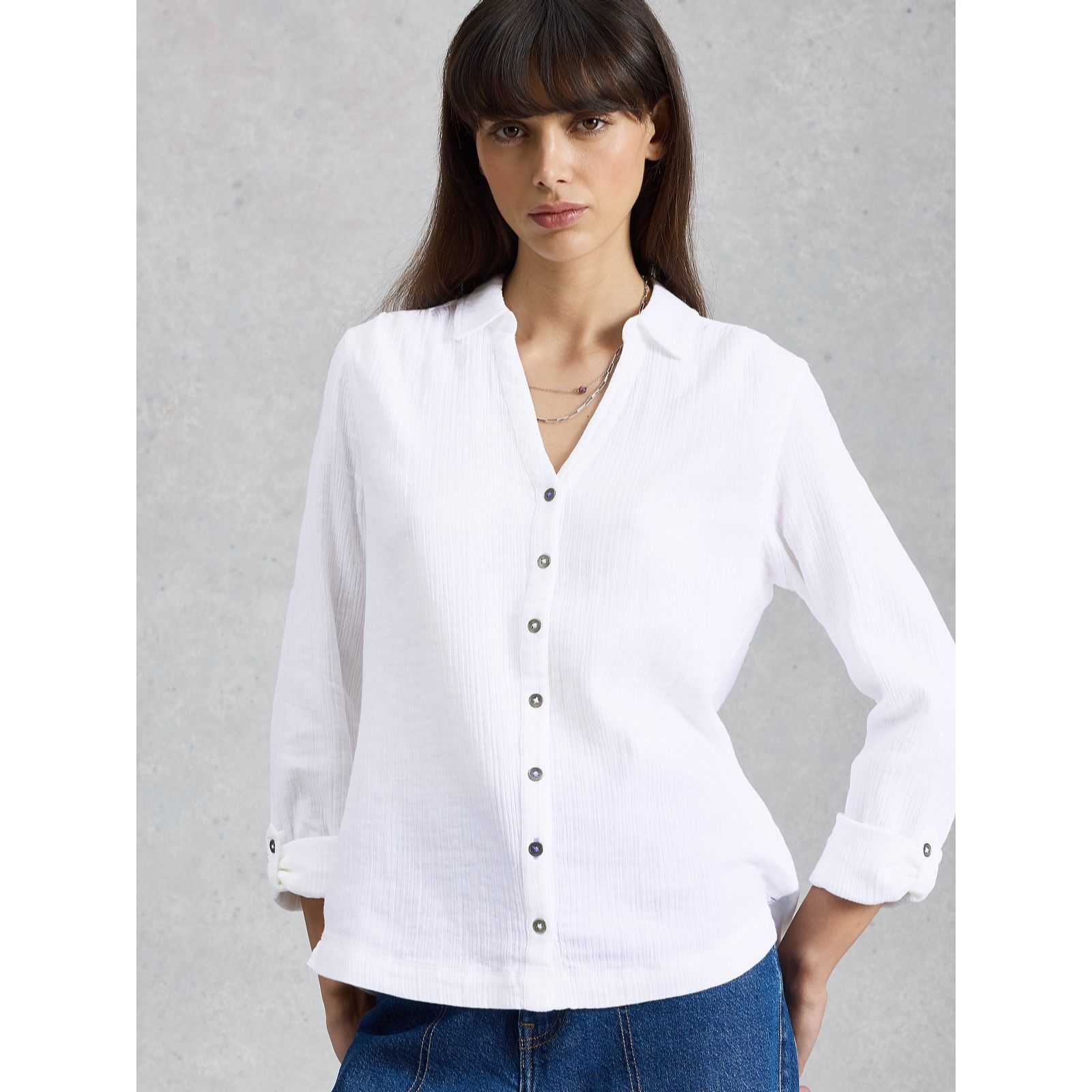 White Stuff Annie Double Cloth Shirt