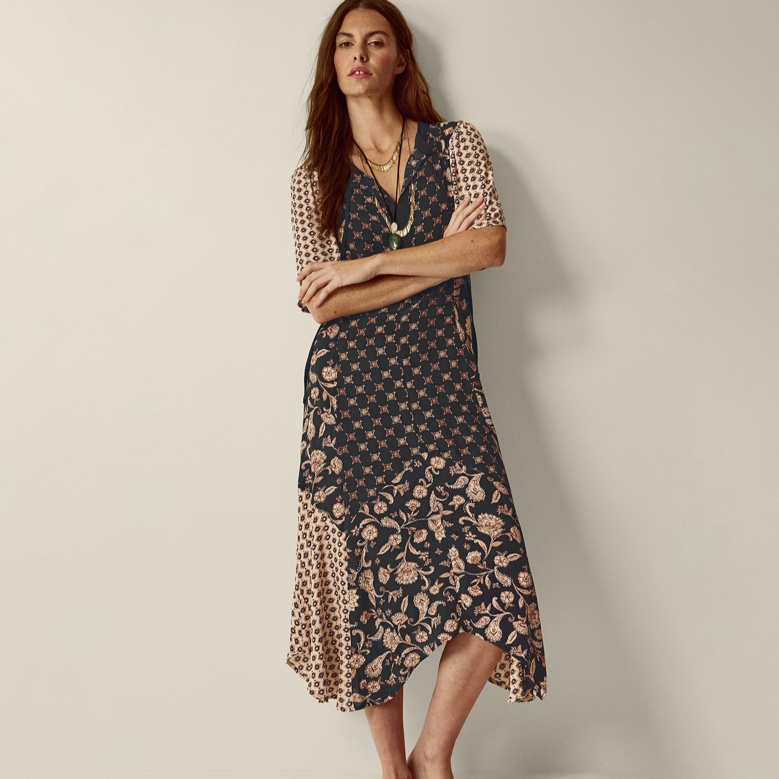 Monsoon Raquel Print Dress