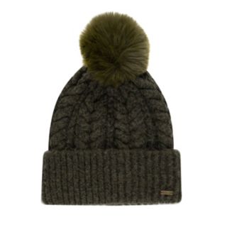 Weird Fish Allerton Cable Knit Bobble Hat