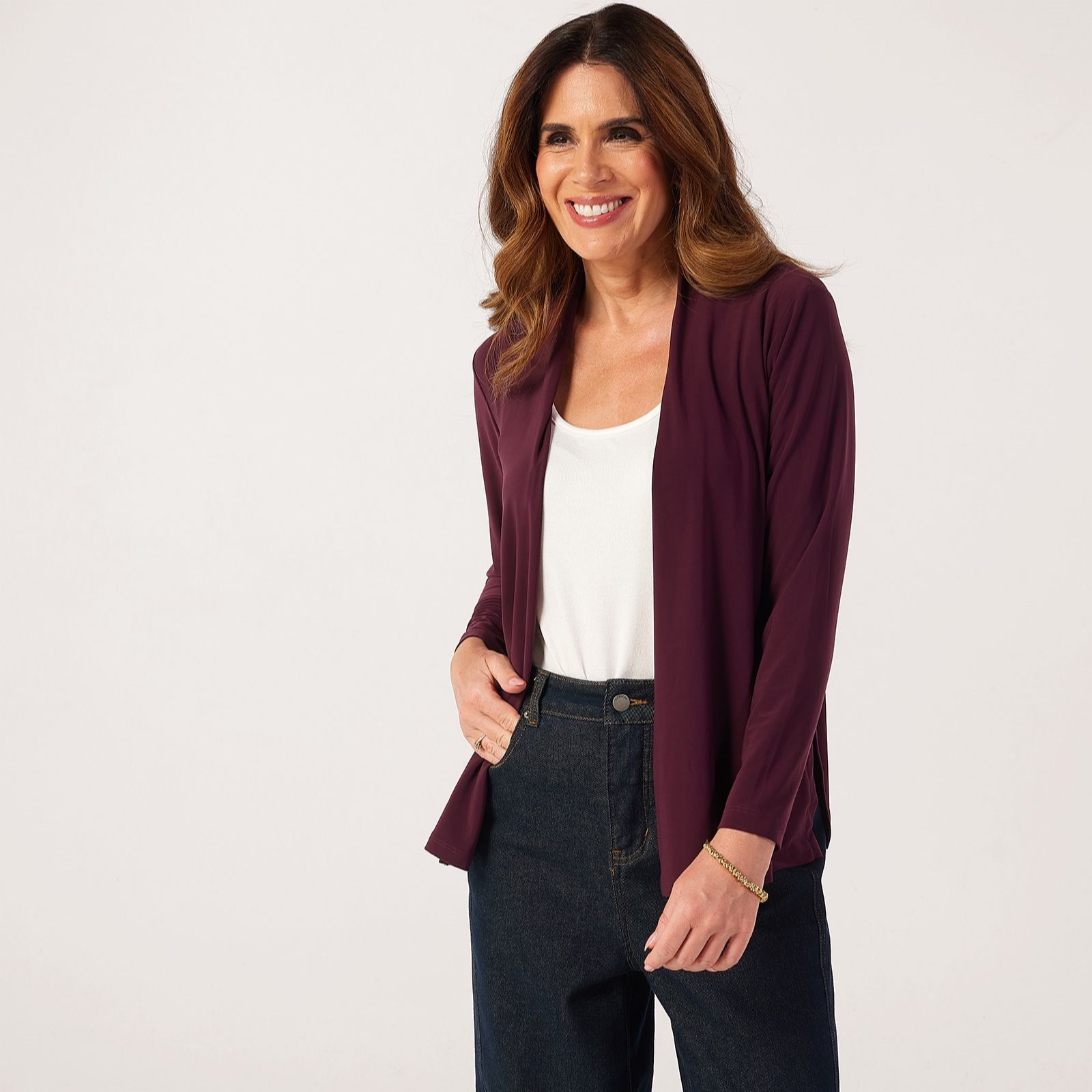 Kim & Co Deluxe Brazil Edge to Edge Long Sleeve Cardigan