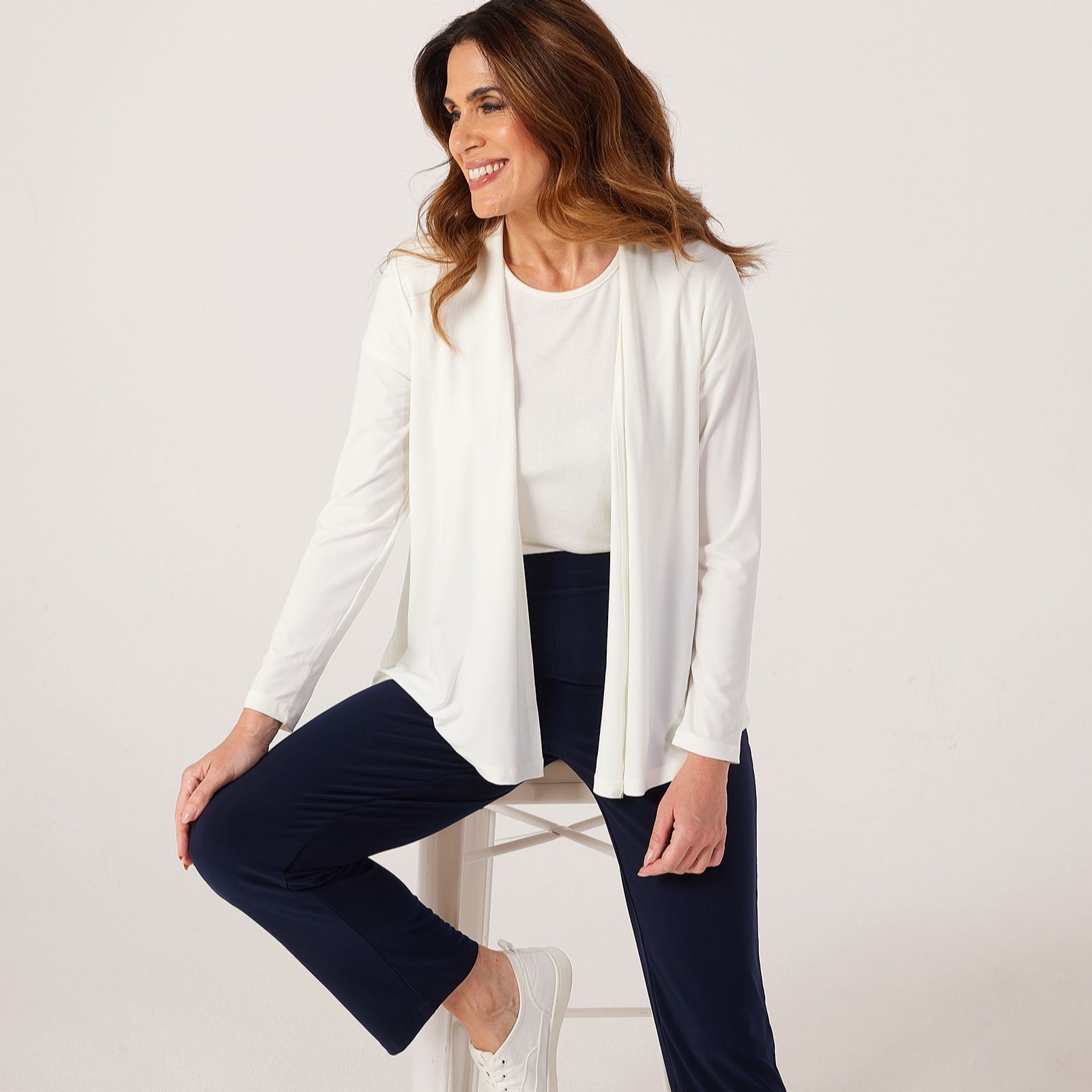 Kim & Co Deluxe Brazil Edge to Edge Long Sleeve Cardigan