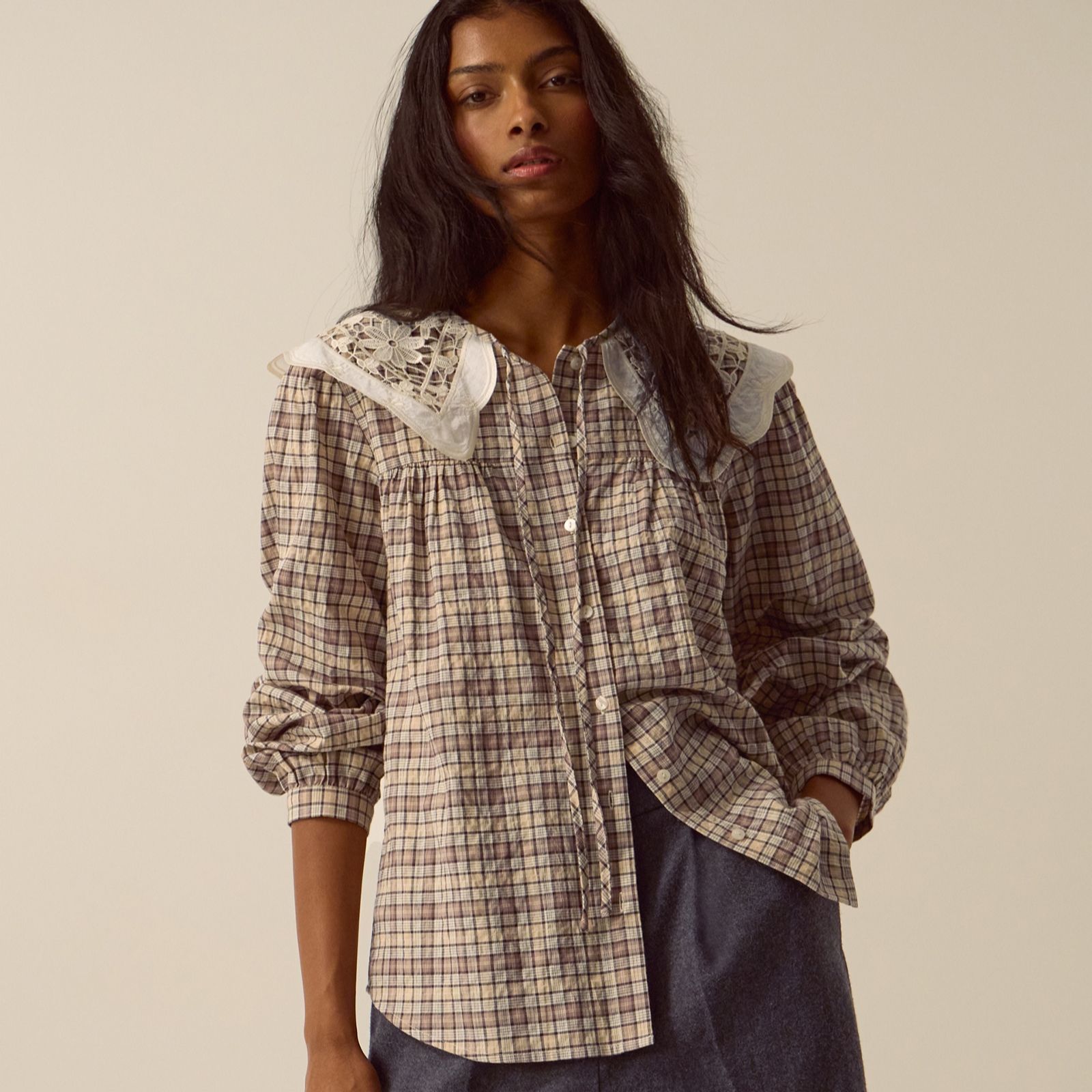 Monsoon Thea Collared Check Shirt
