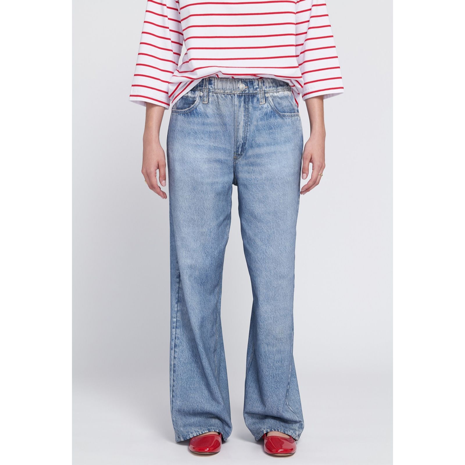 ELLE Get The Look Printed Denim on Terry Jean