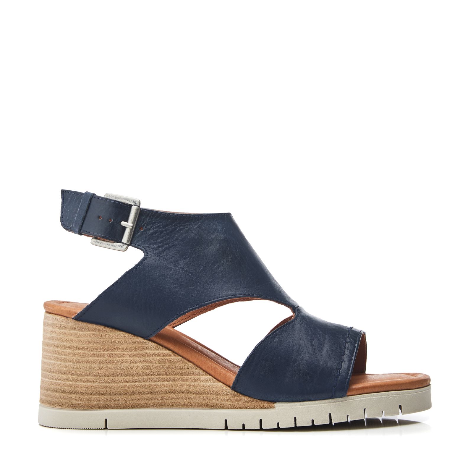 Outlet Moda in Pelle Peyten Leather Wedge Sandal