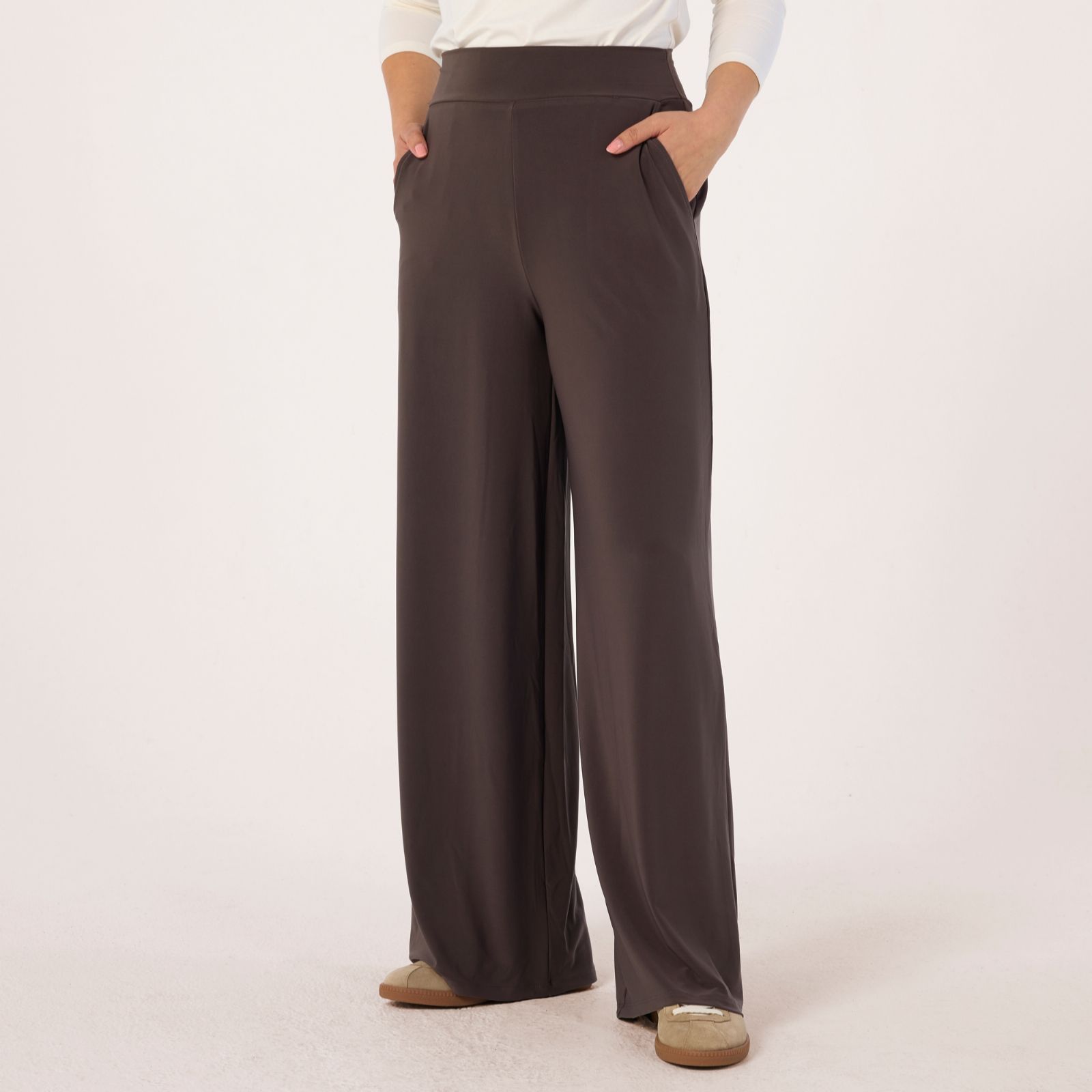 Kim & Co Deluxe Brazil Jersey Palazzo Petite Trousers