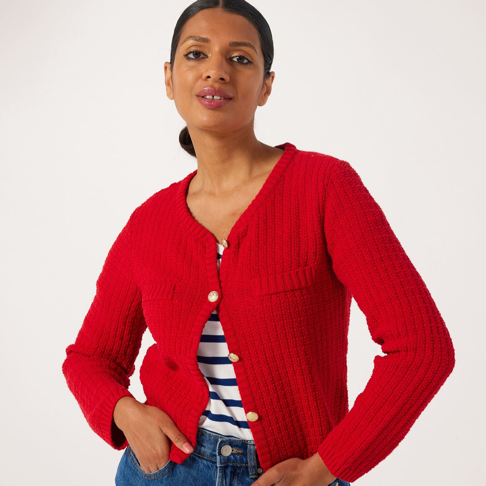 Only Nolan Button Detail Knitted Cardigan